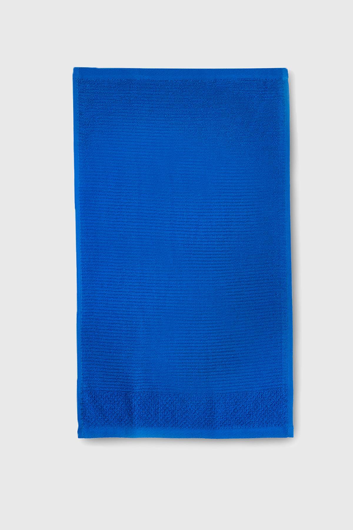 Be-0828-Bl %100 Pamuk Mavi 50X90 Cm El Havlusu