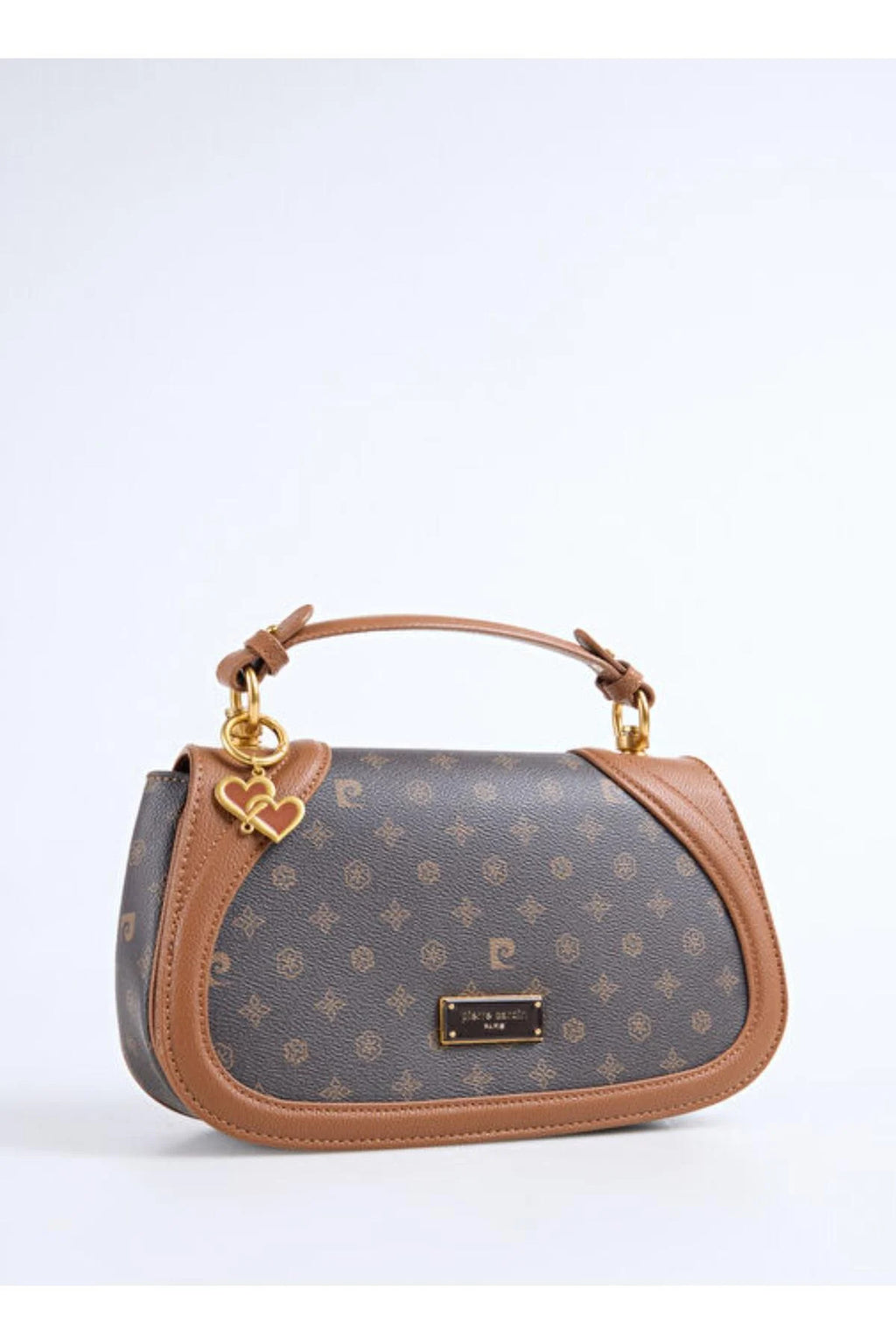Limited Edition Kahve Monogram Çıtçıt Kapamalı Askılı Kadın Çapraz Omuz Çantası 05PC25K10347