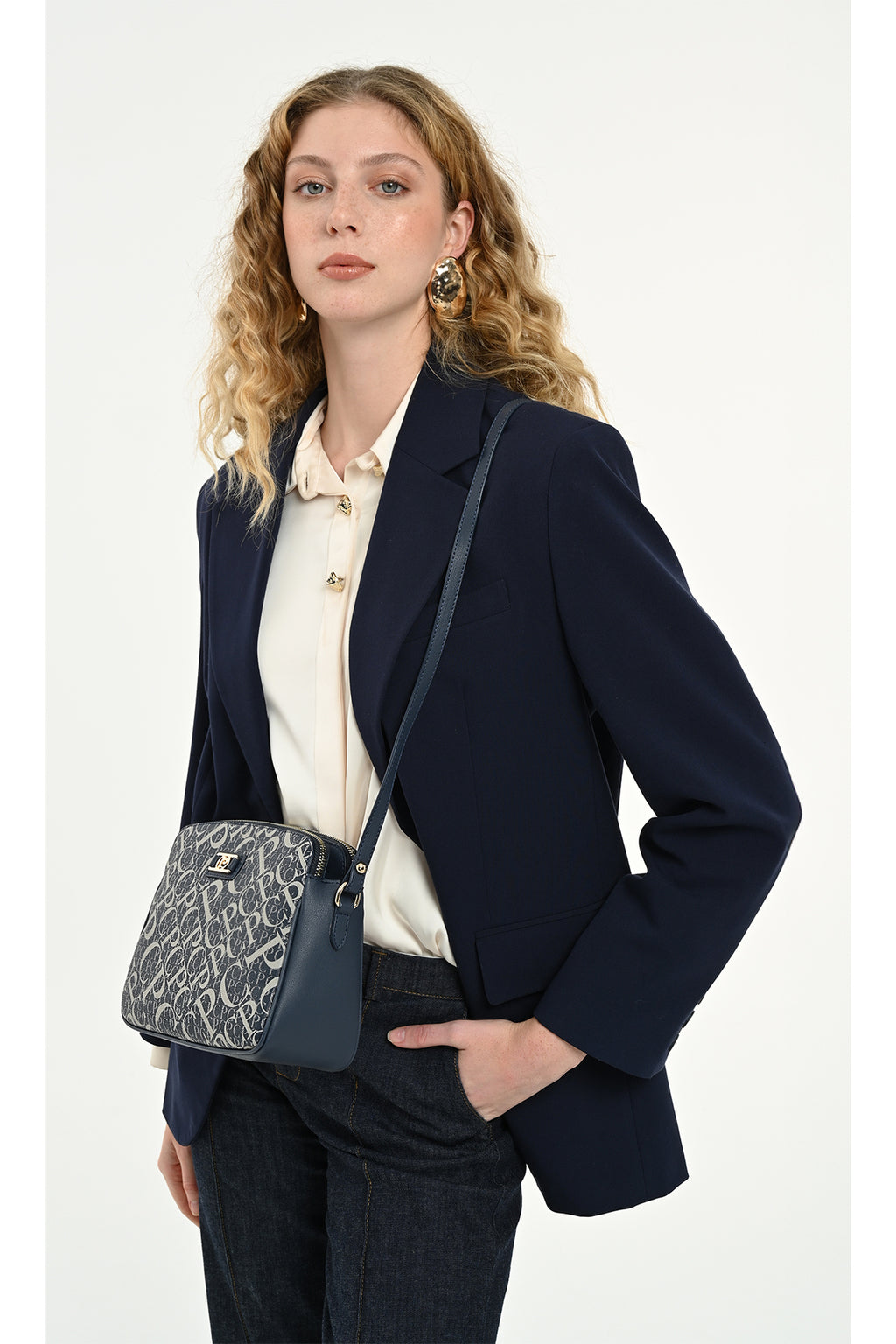 Laci Monogram Kadın Çapraz Omuz Çantası 05PO25Y2518
