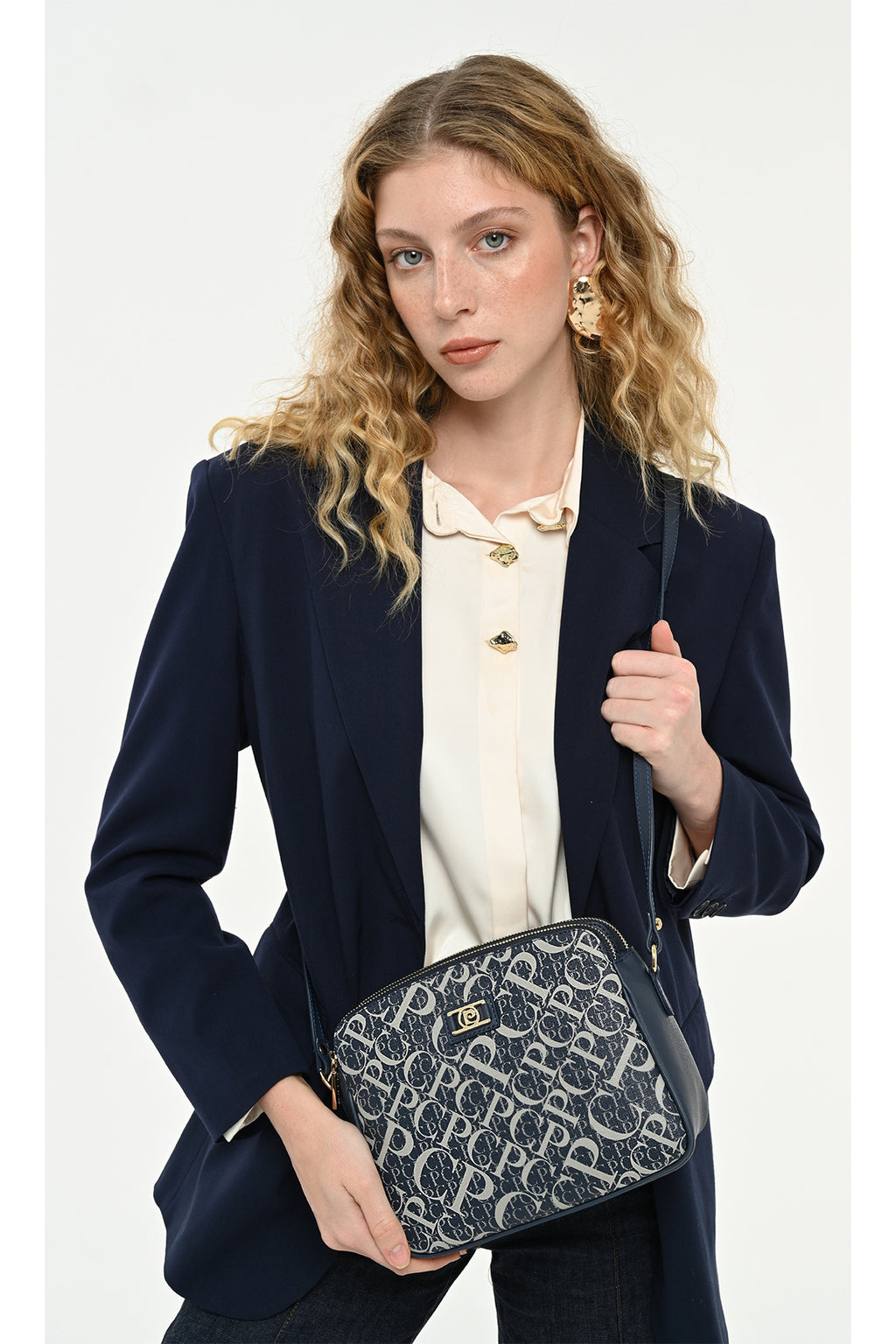 Laci Monogram Kadın Çapraz Omuz Çantası 05PO25Y2518