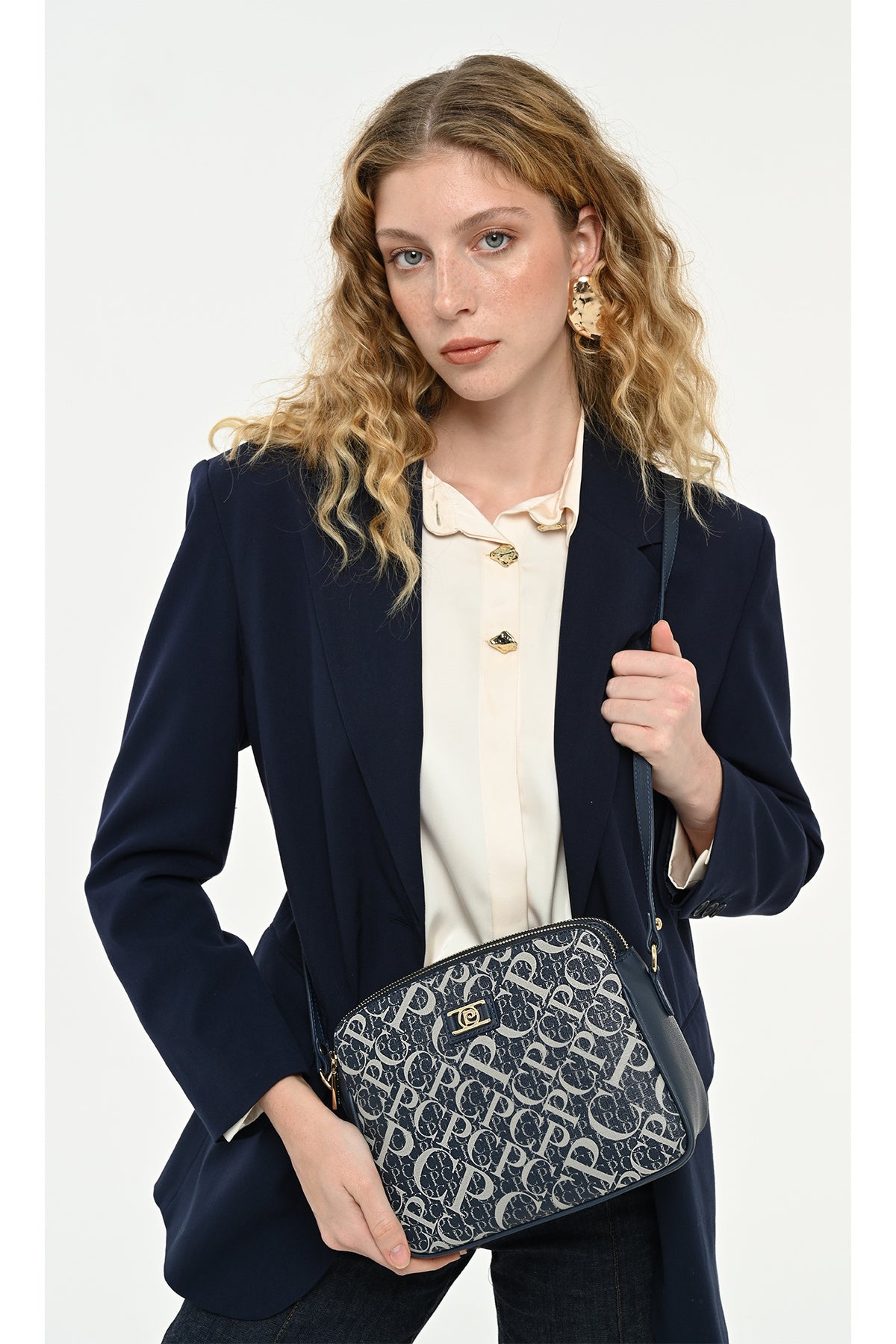 Laci Monogram Kadın Çapraz Omuz Çantası 05PO25Y2518