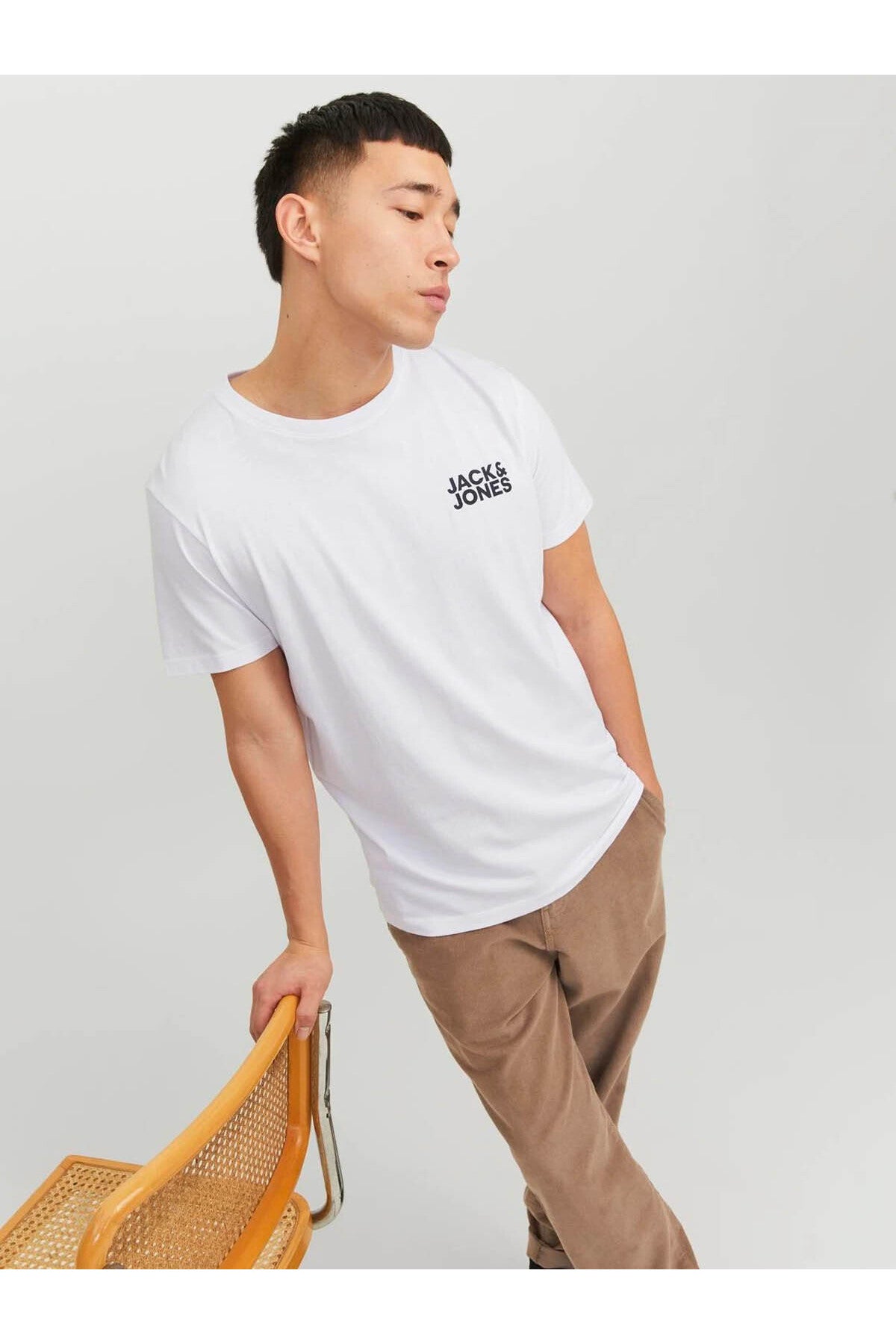 Jjecorp Logo Tee S Beyaz Siyah Erkek T-Shirt 12151955