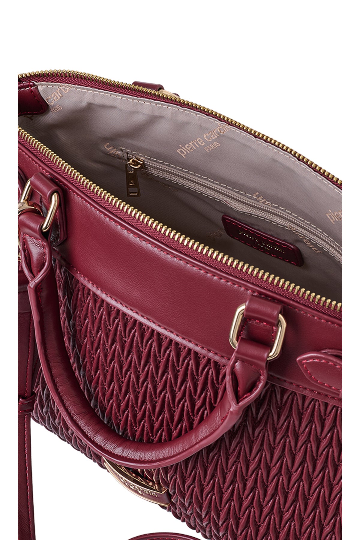 Limited Edition Bordo Fermuar Kapamalı Çıkarılabilir Askılı Kadın Omuz Çantası 05PC25K10121