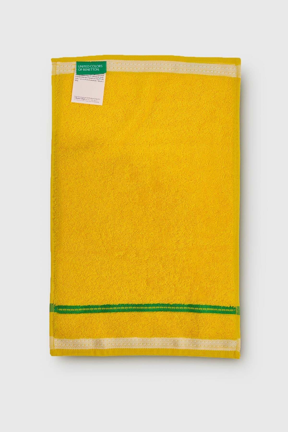 Be-0832-Ye %100 Pamuk Sarı 70X140 Cm Banyo Havlusu