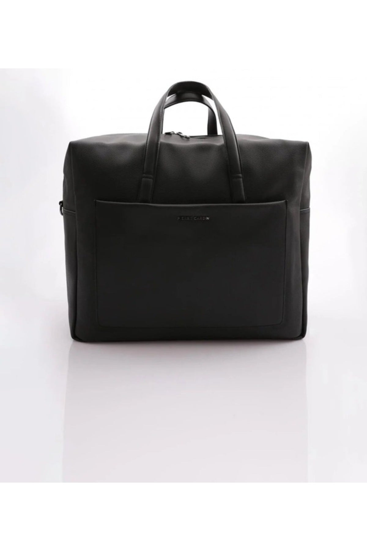 Unisex Siyah Klasik Çok Cepli Fermuar Kapamalı Geniş Hacimli Omuz Askılı Seyahat Çantası 04PC001208