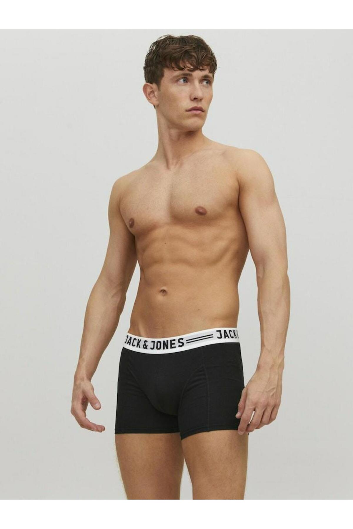 Jack Jones Sense 3 Lü Paket Erkek Boxer 12081832
