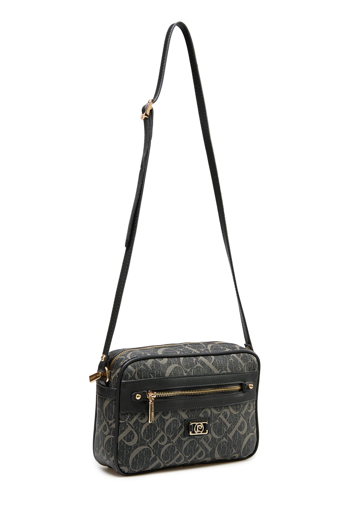 Monogram Siyah Kadın Çapraz Omuz Çantası 05PO25Y2514