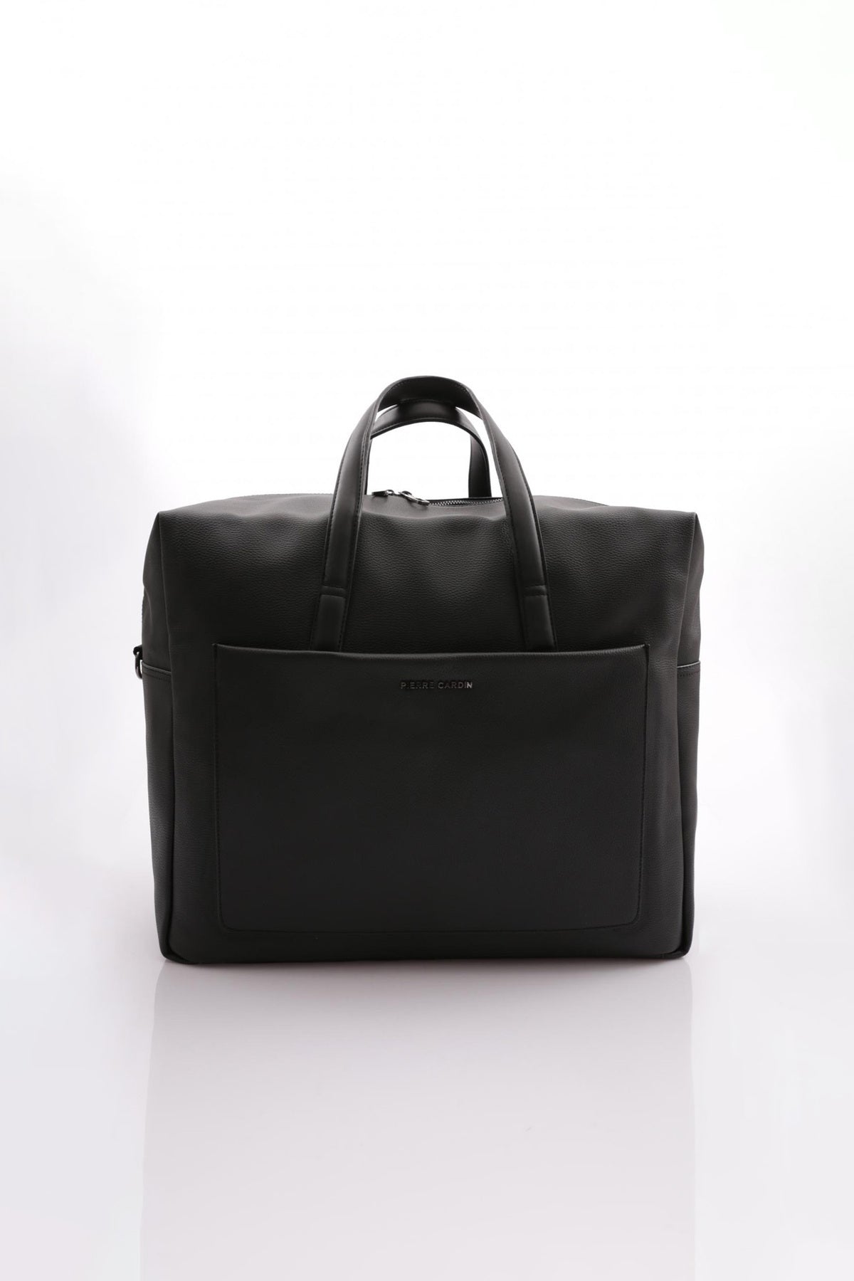 Unisex Siyah Klasik Çok Cepli Fermuar Kapamalı Geniş Hacimli Omuz Askılı Seyahat Çantası 04PC001208