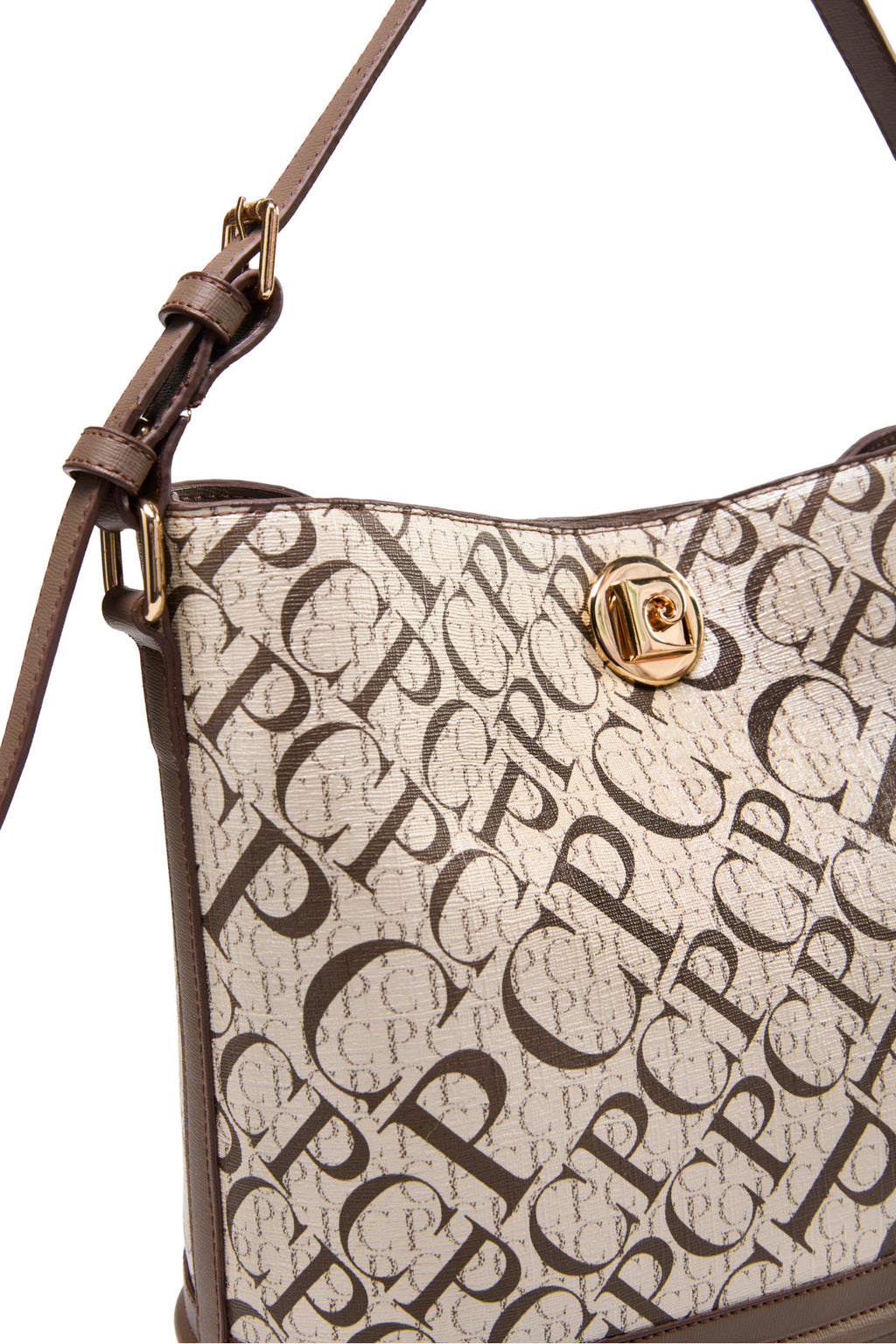Monogram Altın Kadın Omuz Çantası 05PO25Y2511