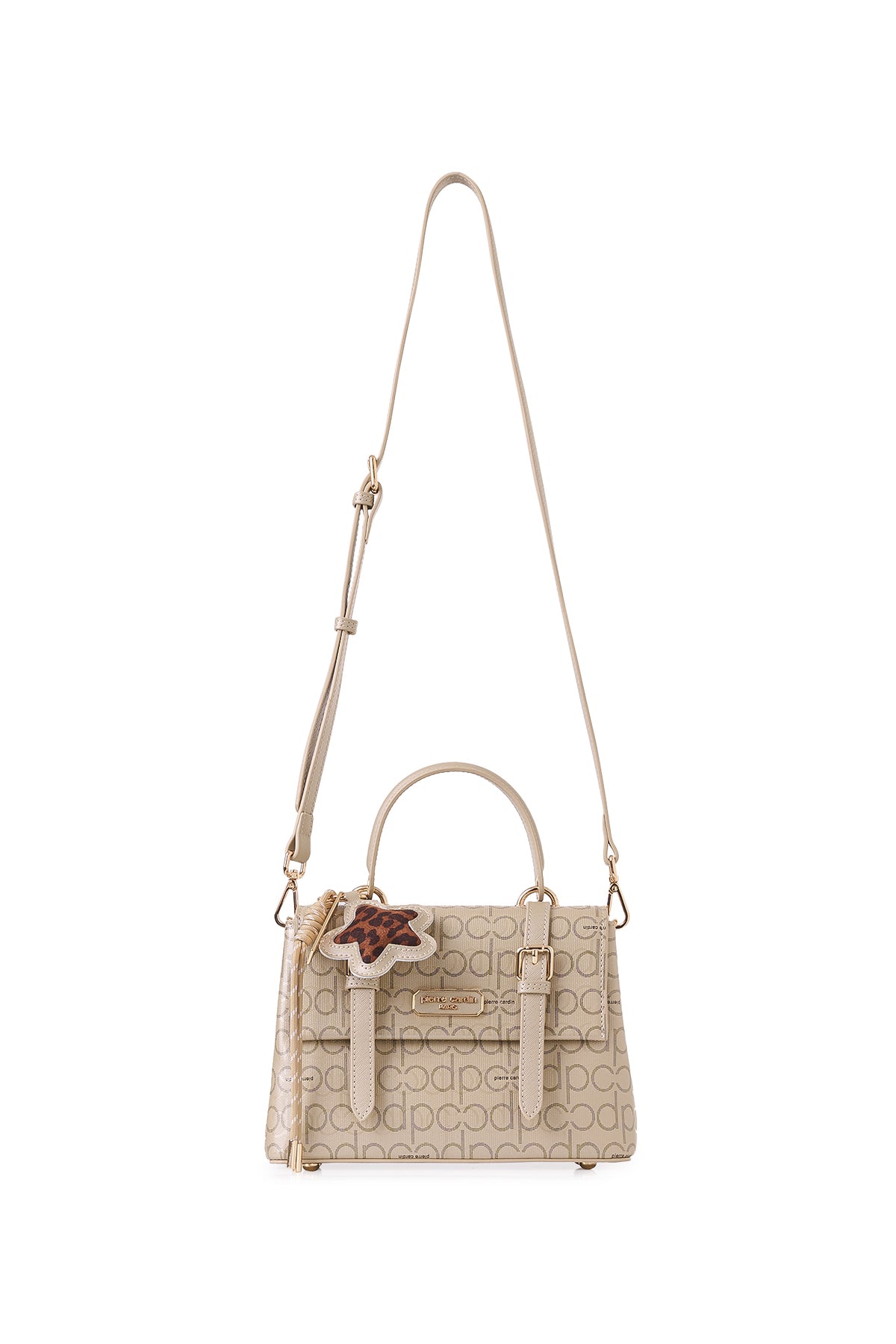 Altın Fermuar Kapamalı Ayarlanabilir Çıkarılabilir Askılı Kadın Çapraz Omuz Çantası 05PC25K10412