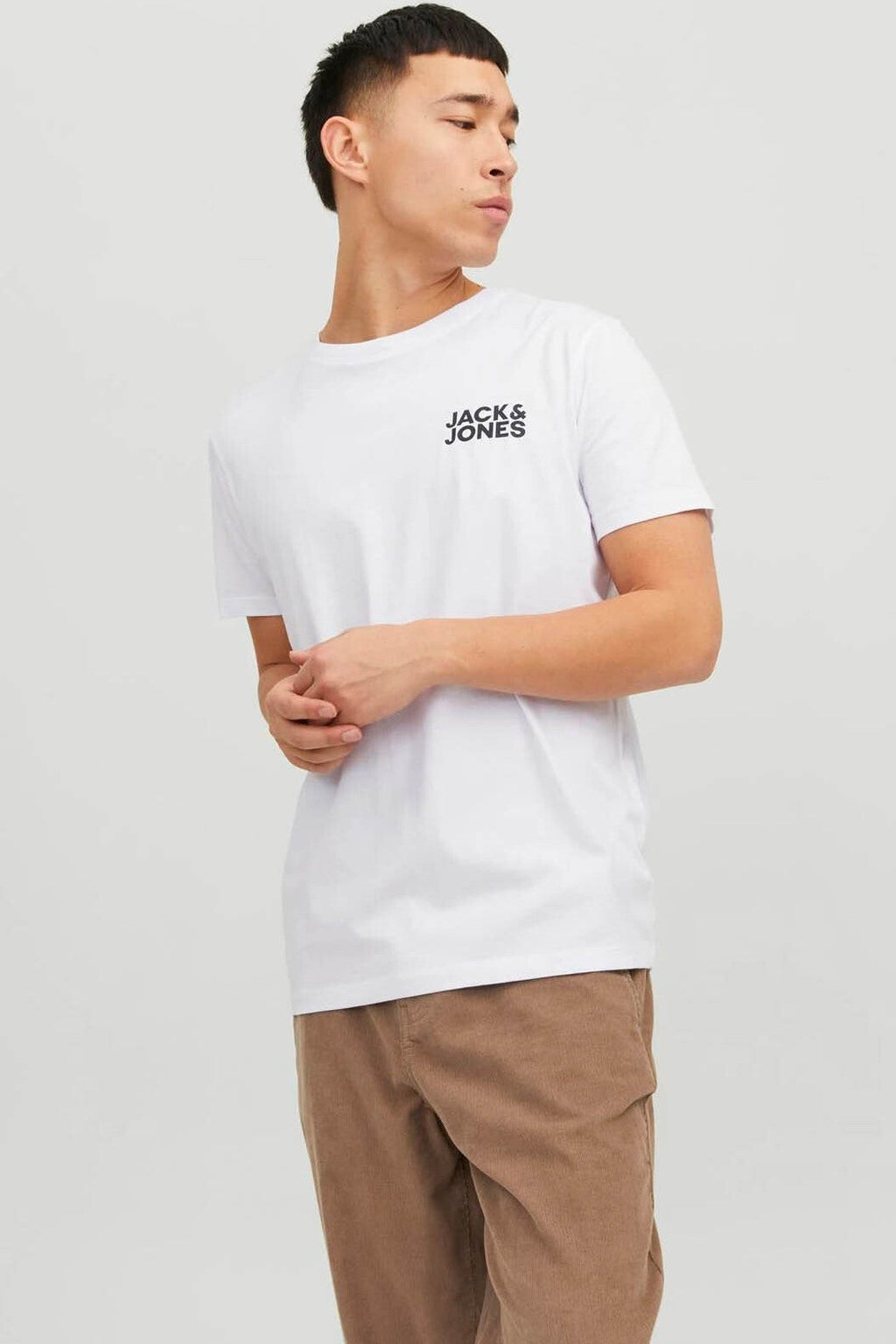Jjecorp Logo Tee S Beyaz Siyah Erkek T-Shirt 12151955
