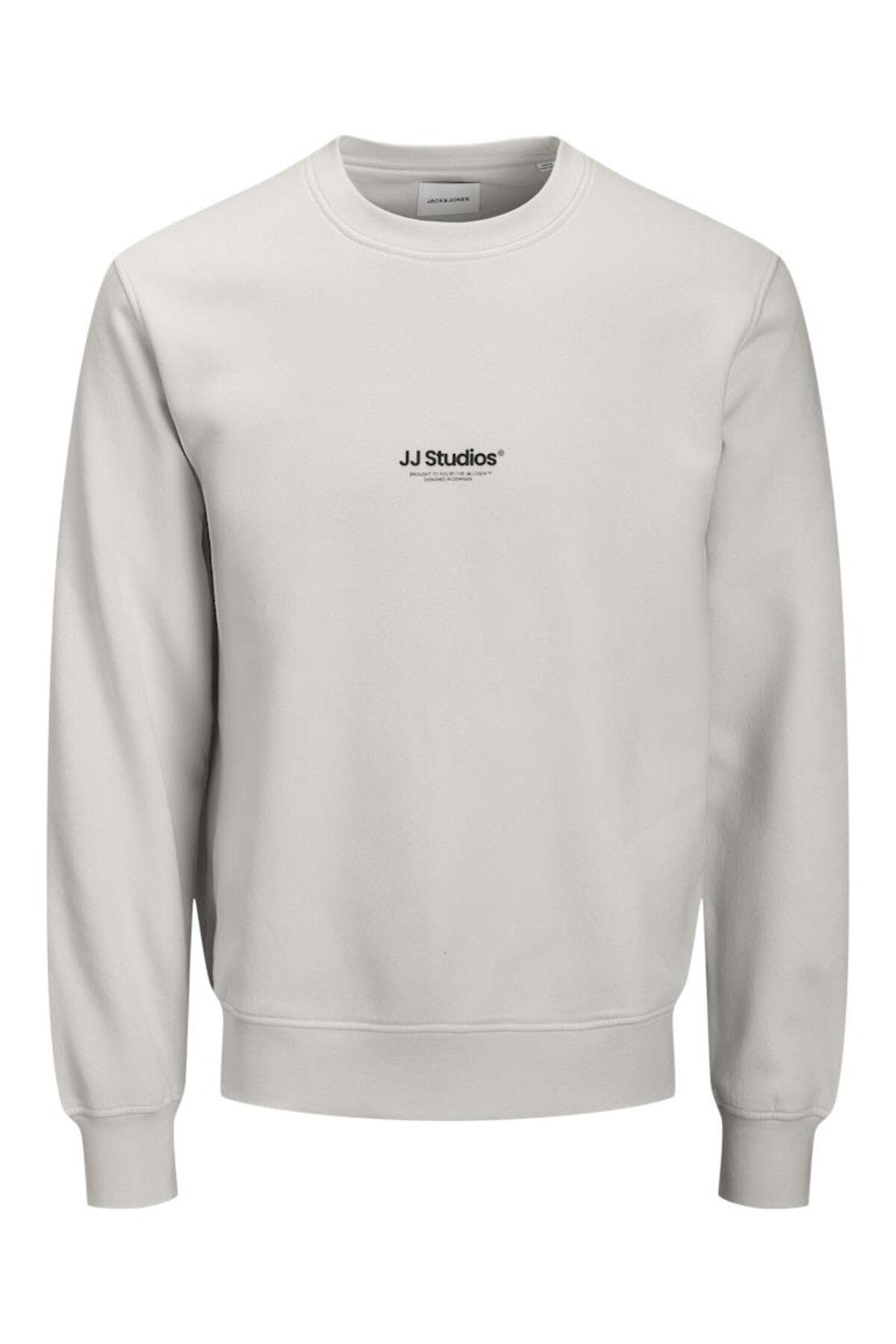 JJESOHO Sweat Crew Neck NOOS – Bisiklet Yaka Basic Erkek Sweatshirt, Rahat Günlük Model