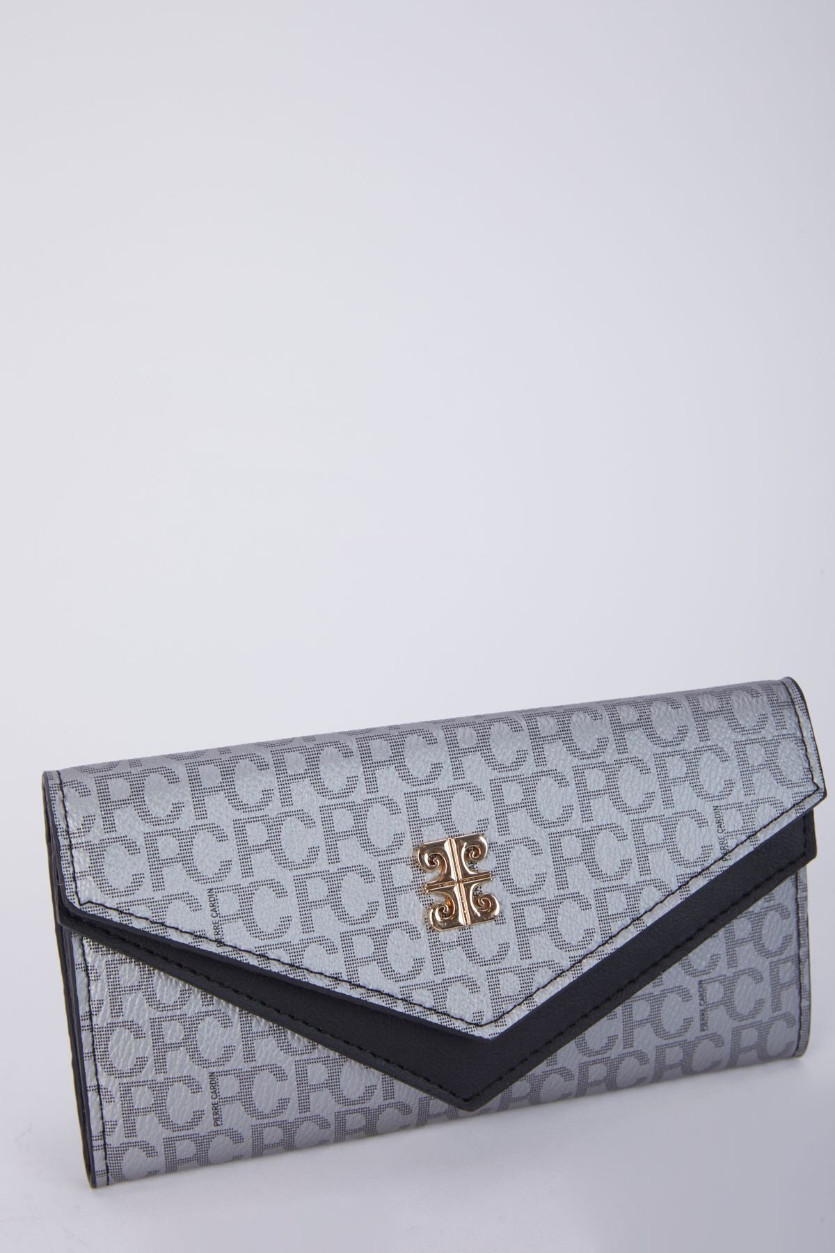 Platin Gümüş Küçük Alfabe Monogram Zarf Form Kadın Portföy & Clutch Çanta