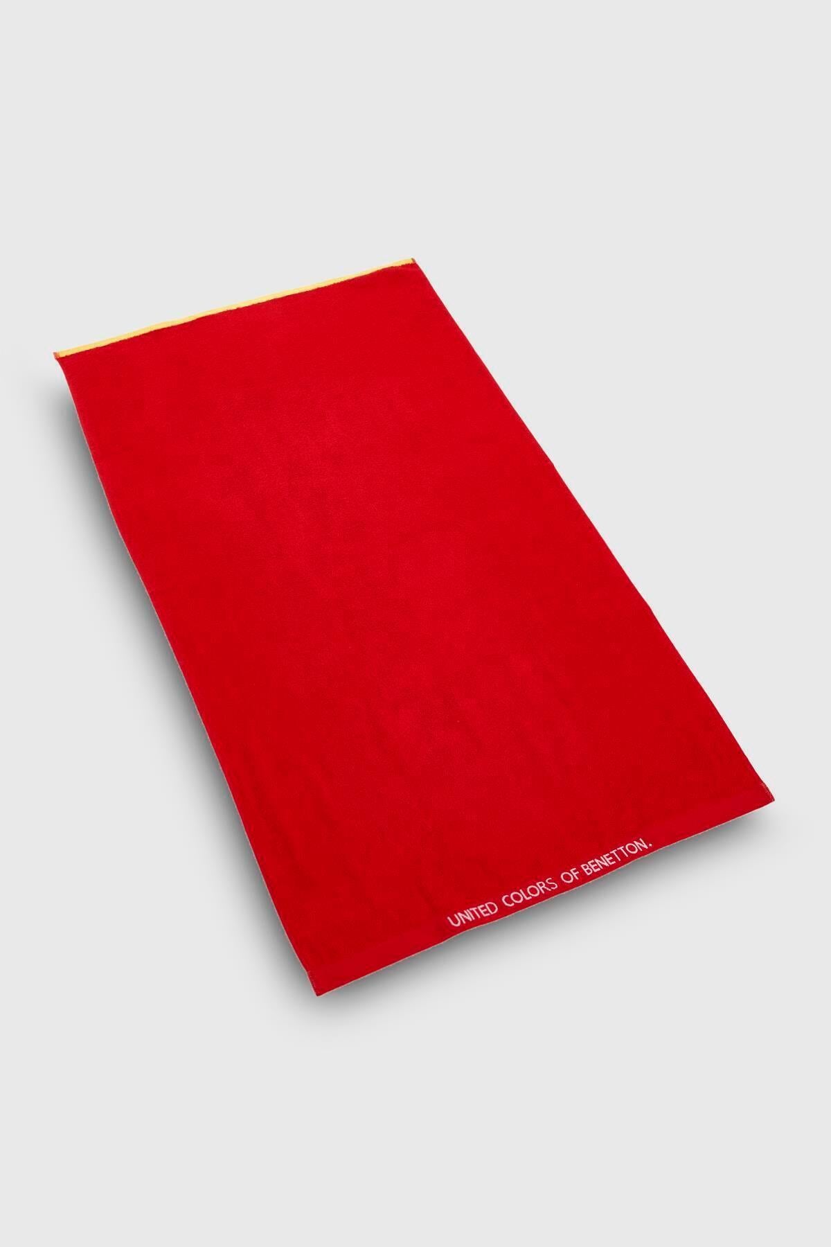Be-2811-Rd %100 Pamuk Kırmızı 70X140 Cm Banyo Havlusu