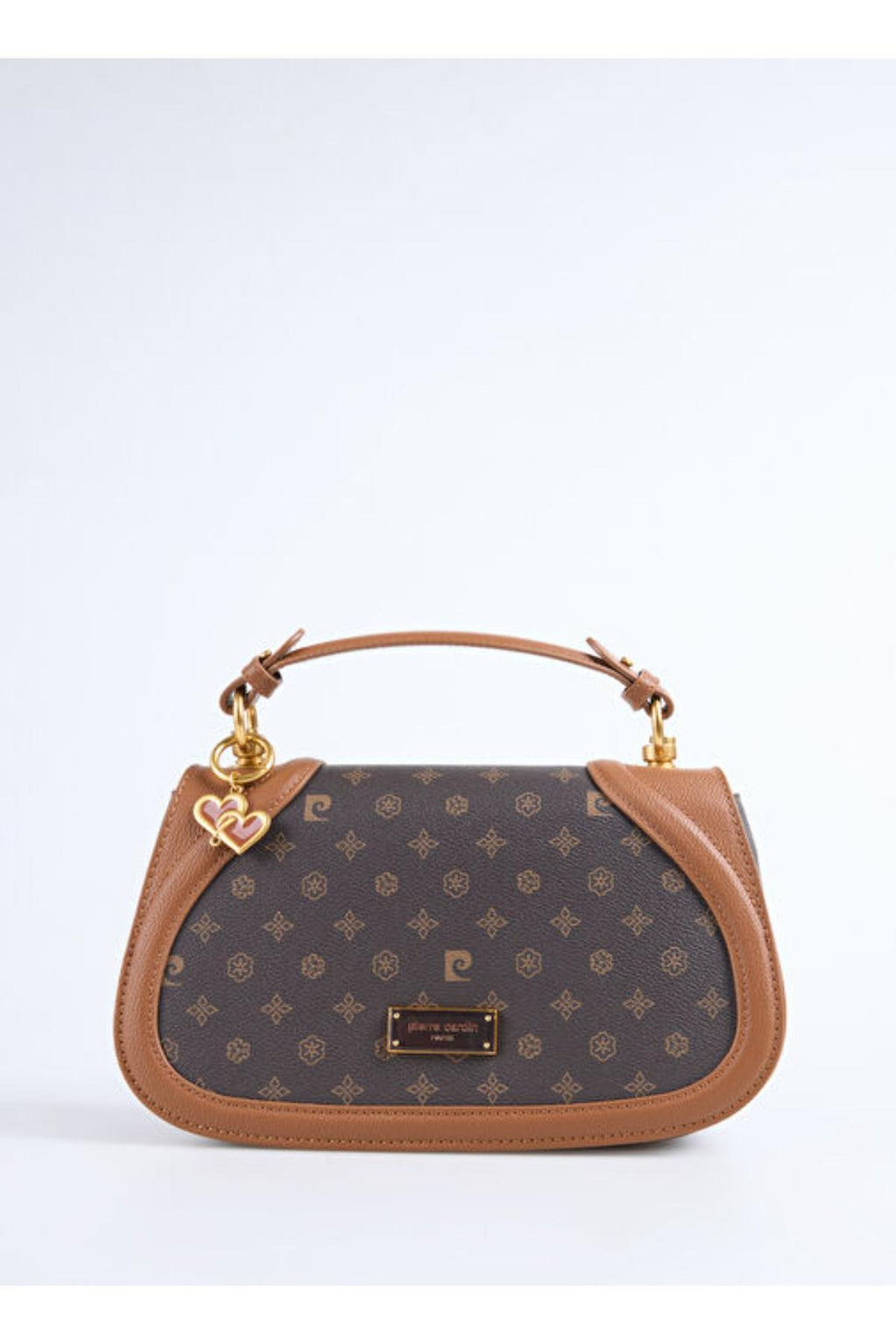 Limited Edition Kahve Monogram Çıtçıt Kapamalı Askılı Kadın Çapraz Omuz Çantası 05PC25K10347