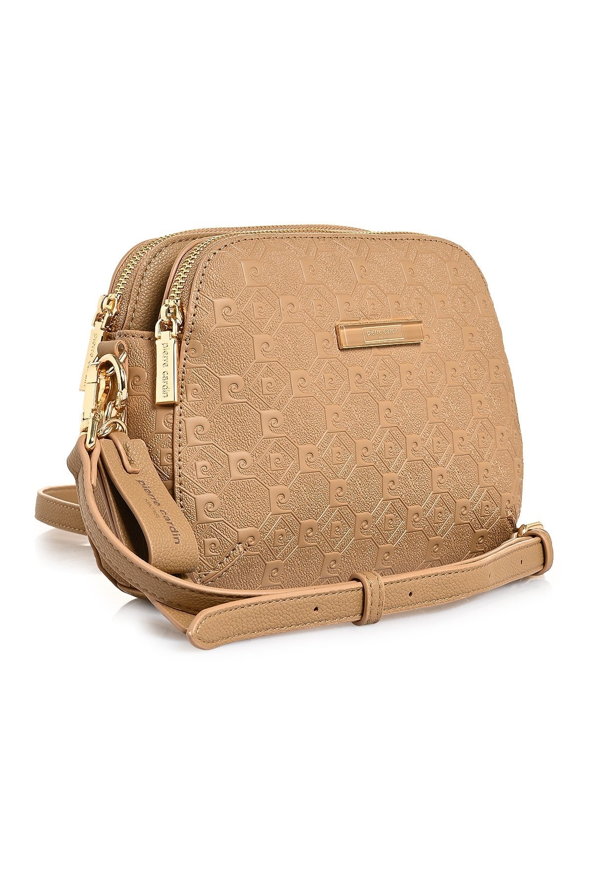 Kadın Kadın Camel Print Desenli Ayarlanabilir Askılı Omuz Çantası