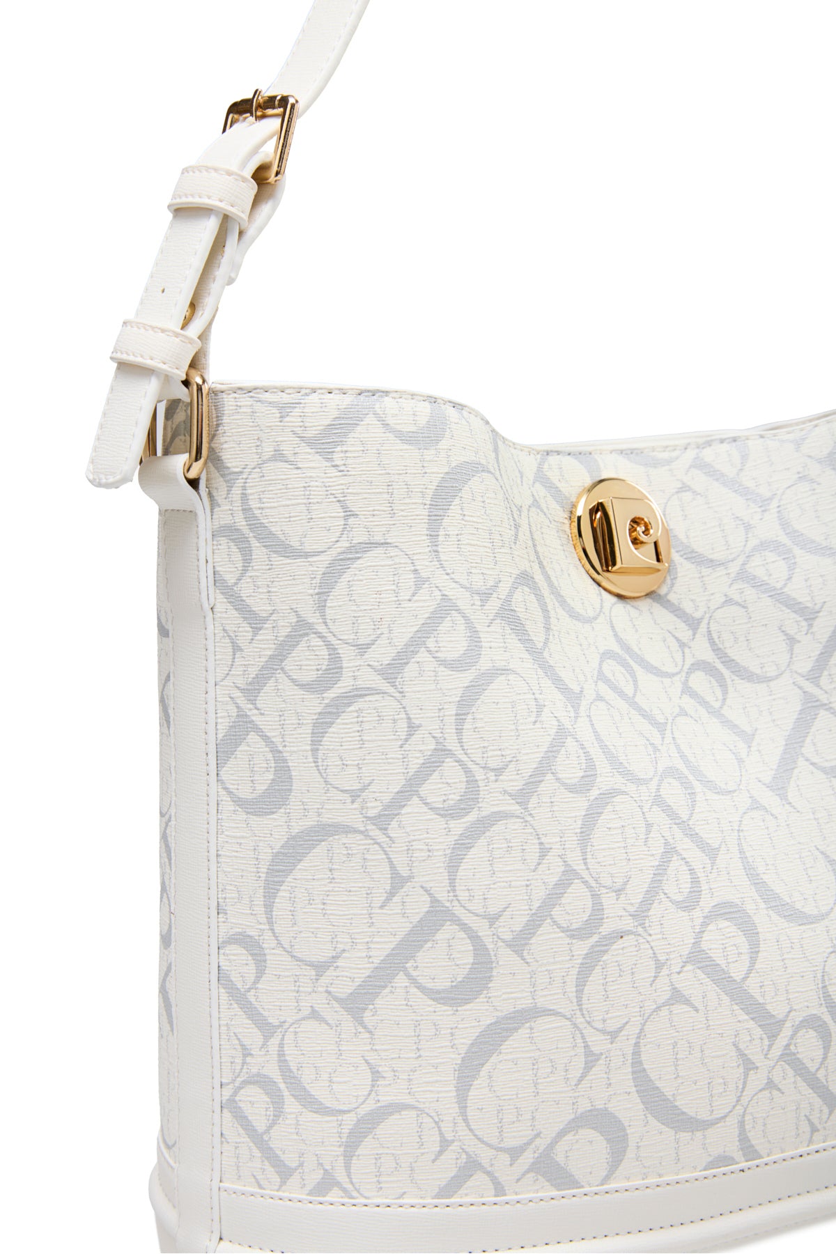 Monogram Beyaz Kadın Omuz Çantası 05PO25Y2511