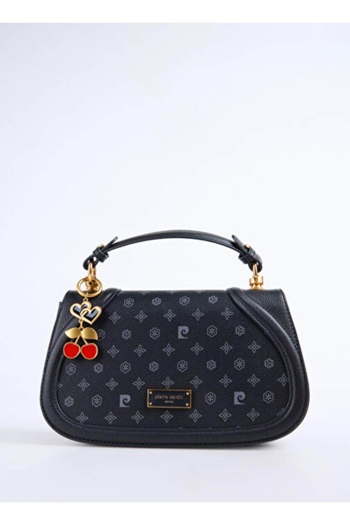 Limited Edition Siyah Monogram Çıtçıt Kapamalı Askılı Kadın Çapraz Omuz Çantası 05PC25K10347