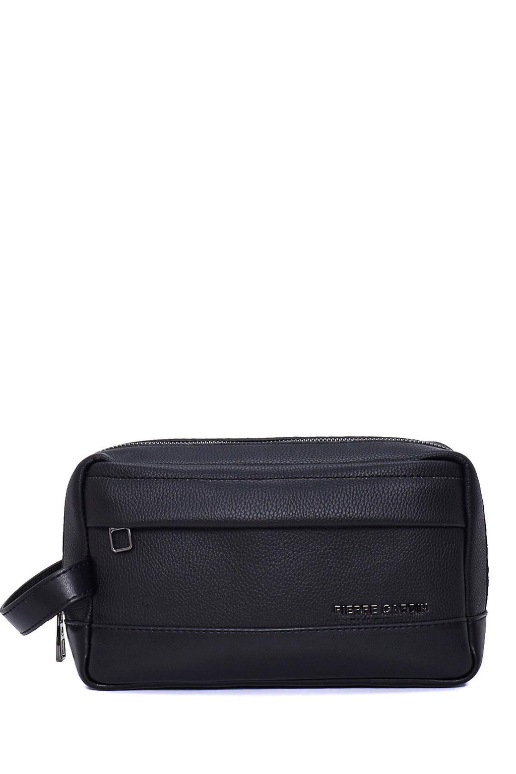 Siyah El Tutma Saplı Üç İç Cepli Erkek El Çantası - Potföy Çanta - Clutch 01PC002000