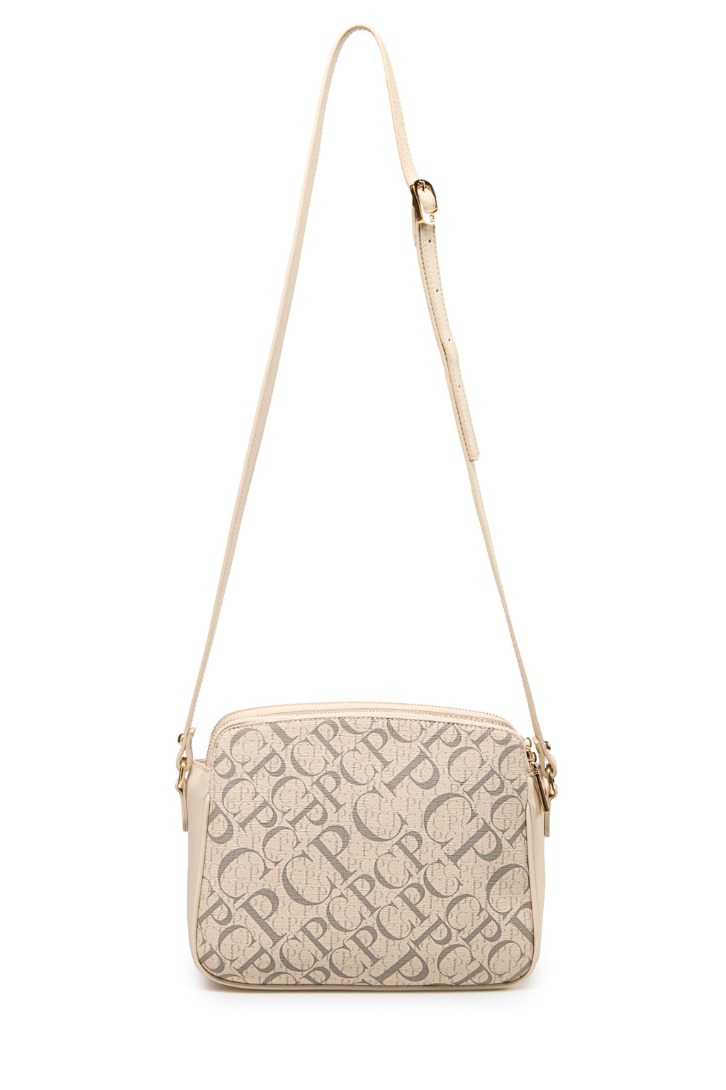 Monogram Bej Kadın Çapraz Omuz Çantası 05PO25Y2518