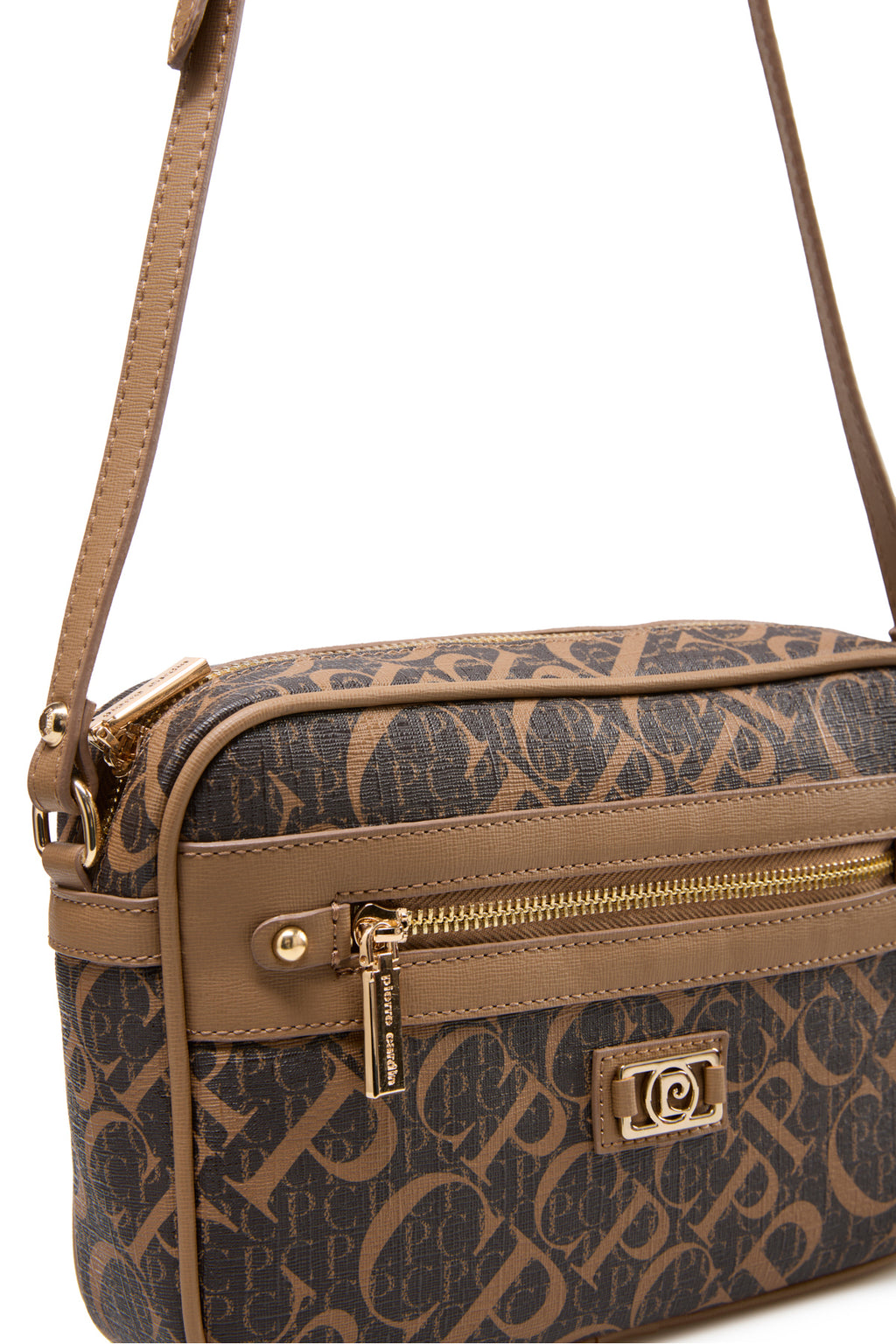 Monogram Kahve Kadın Çapraz Omuz Çantası 05PO25Y2514