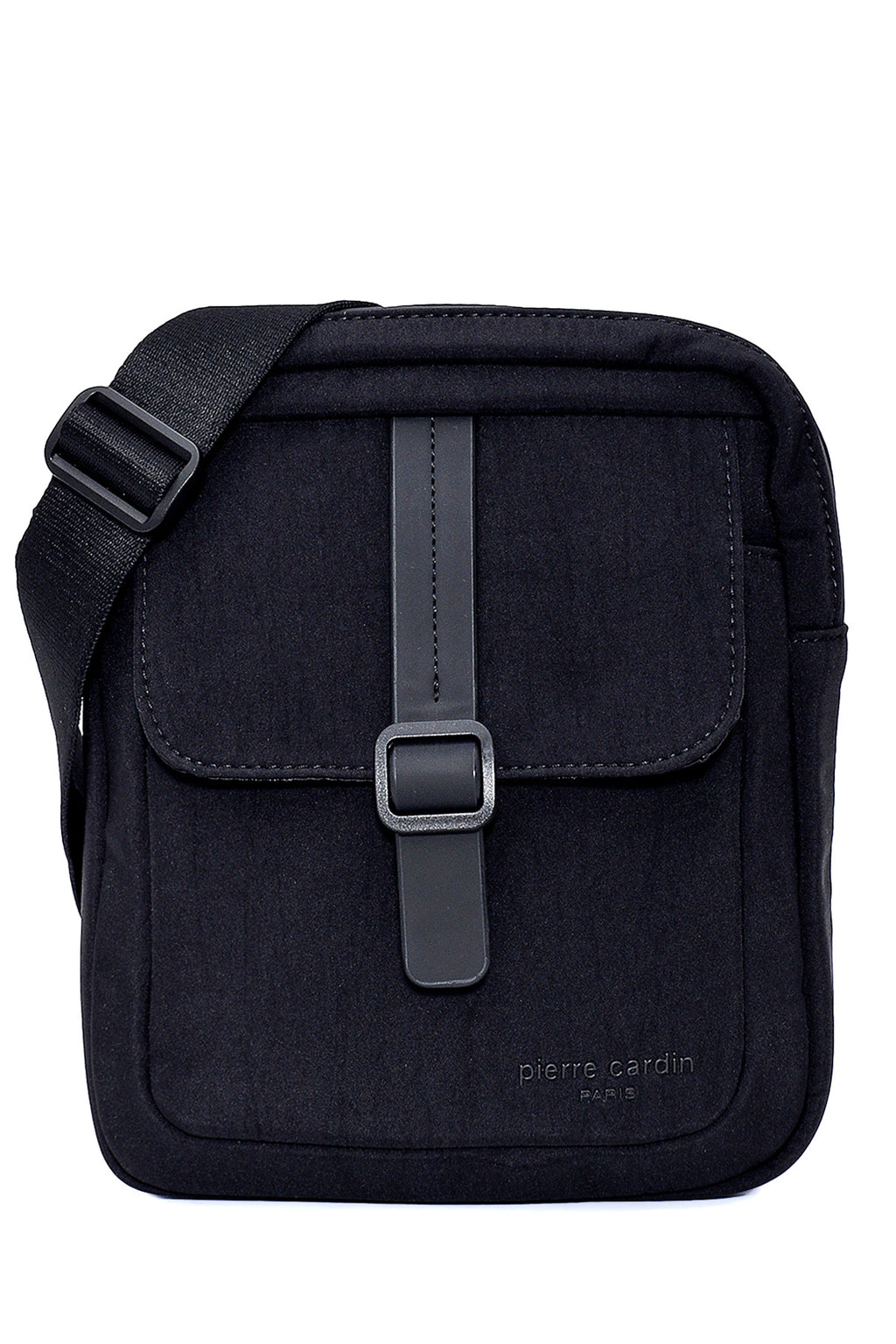 Siyah Ayarlanabilir Omuz Kordonlu Dört Cepli Erkek El Çantası - Portföy Çanta - Clutch 01PC00102