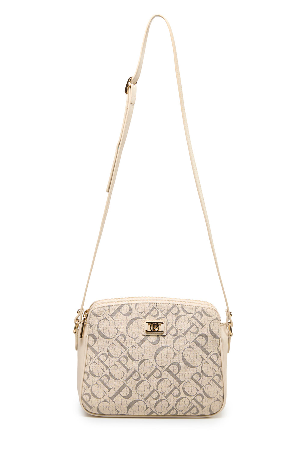 Monogram Bej Kadın Çapraz Omuz Çantası 05PO25Y2518