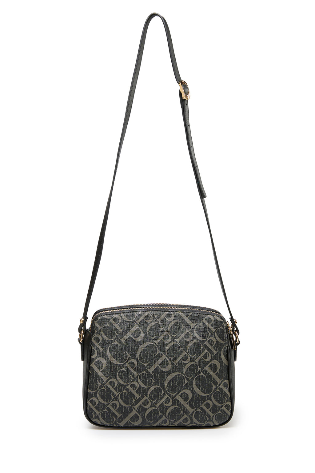 Monogram Siyah Kadın Çapraz Omuz Çantası 05PO25Y2518
