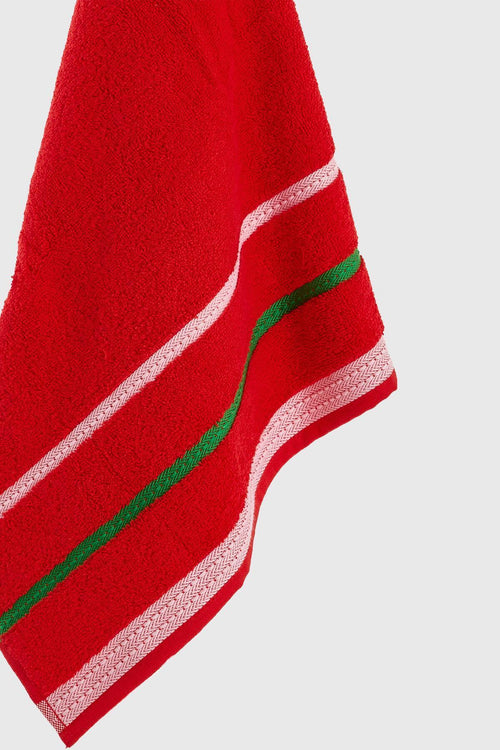 Be-0832-Rd %100 Pamuk Kırmızı 70X140 Cm Banyo Havlusu