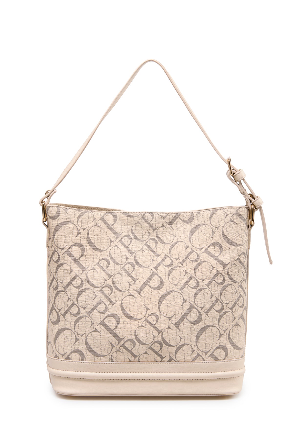 Monogram Bej Kadın Omuz Çantası 05PO25Y2511