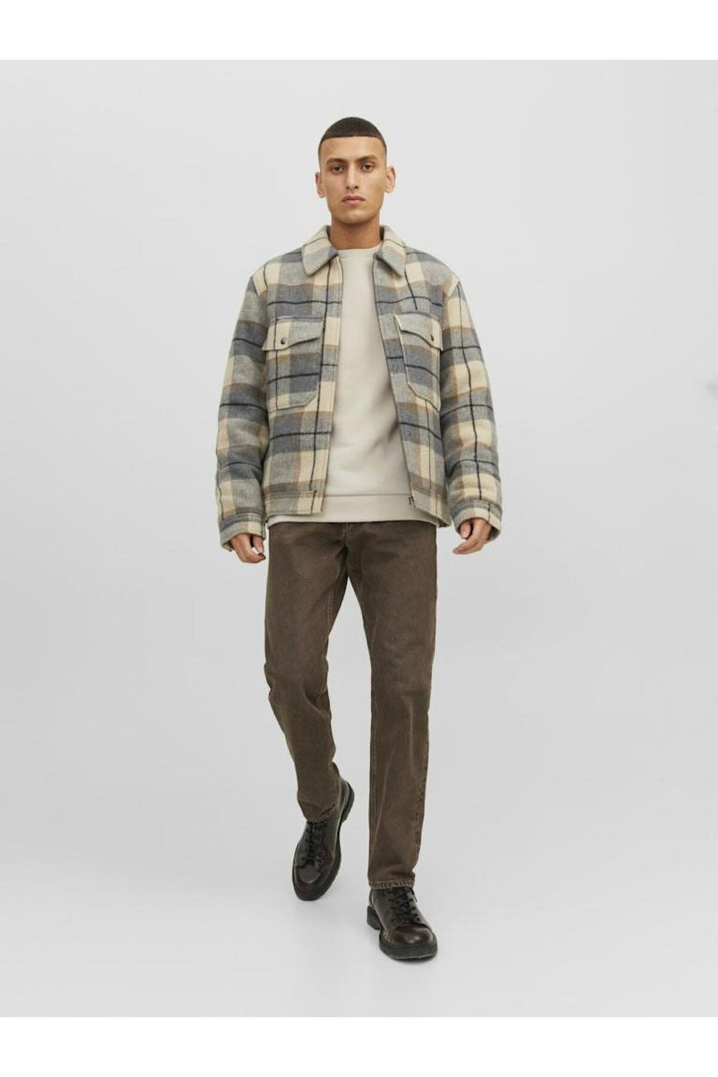 JJEBRADLEY Crewneck Sweat | Günlük Erkek Sweatshirt