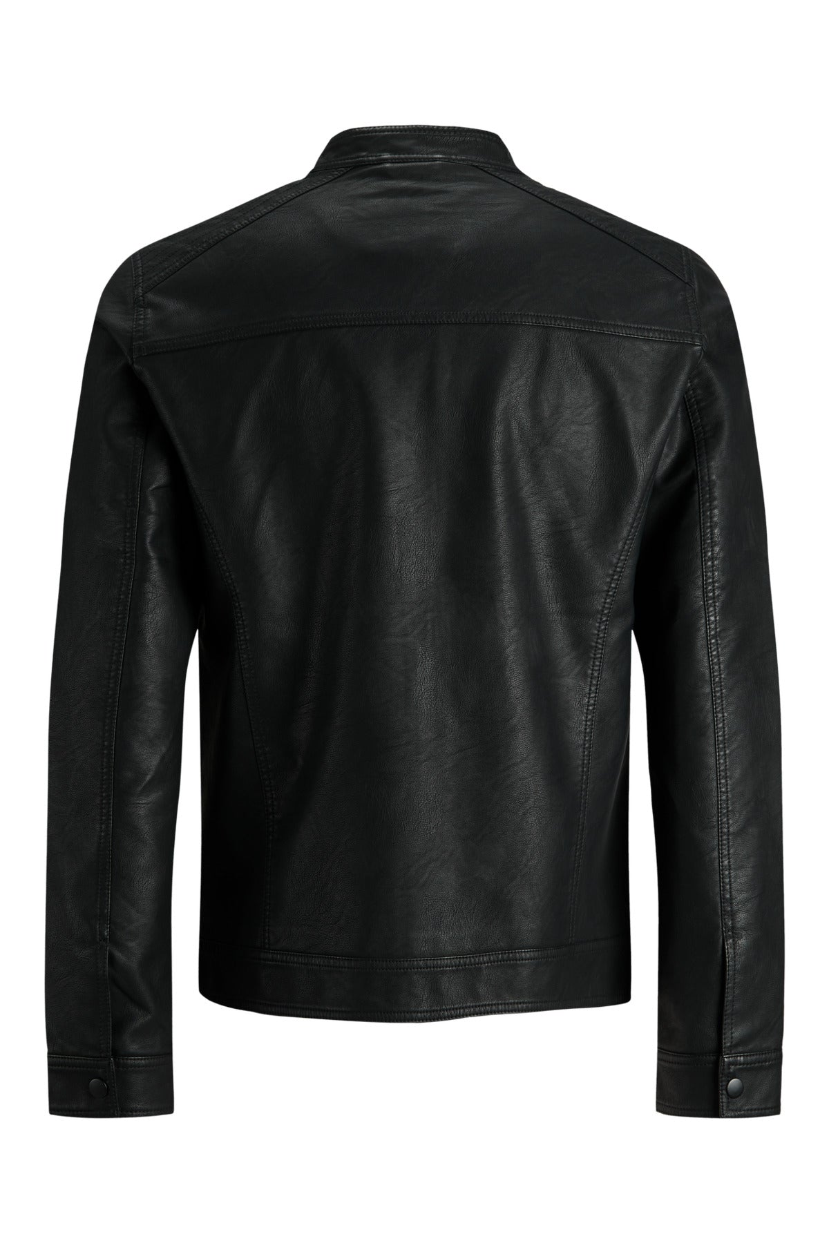 Jjewarner Jacket Noos Siyah Erkek Deri Ceket 12182461