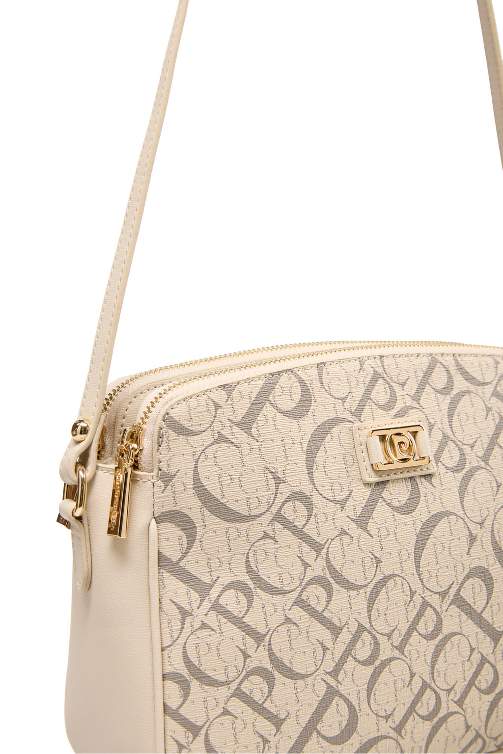 Monogram Bej Kadın Çapraz Omuz Çantası 05PO25Y2518
