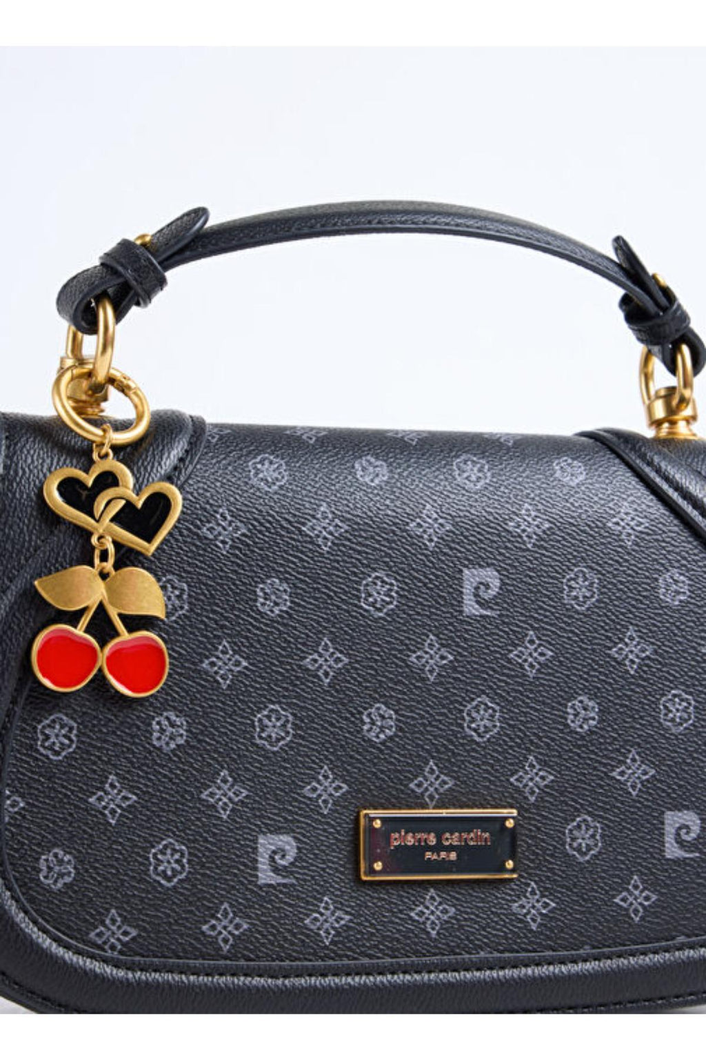Limited Edition Siyah Monogram Çıtçıt Kapamalı Askılı Kadın Çapraz Omuz Çantası 05PC25K10347