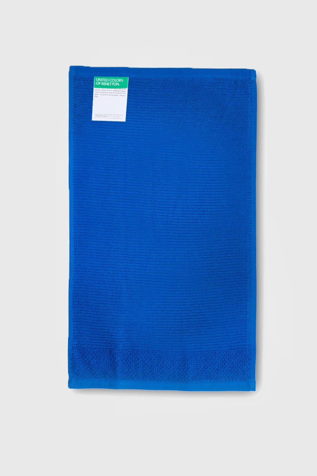 Be-0828-Bl %100 Pamuk Mavi 50X90 Cm El Havlusu