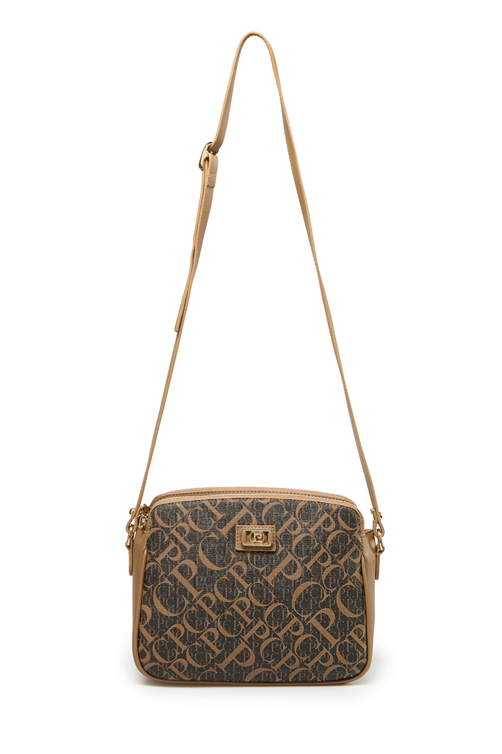 Monogram Kahve Kadın Çapraz Omuz Çantası 05PO25Y2518