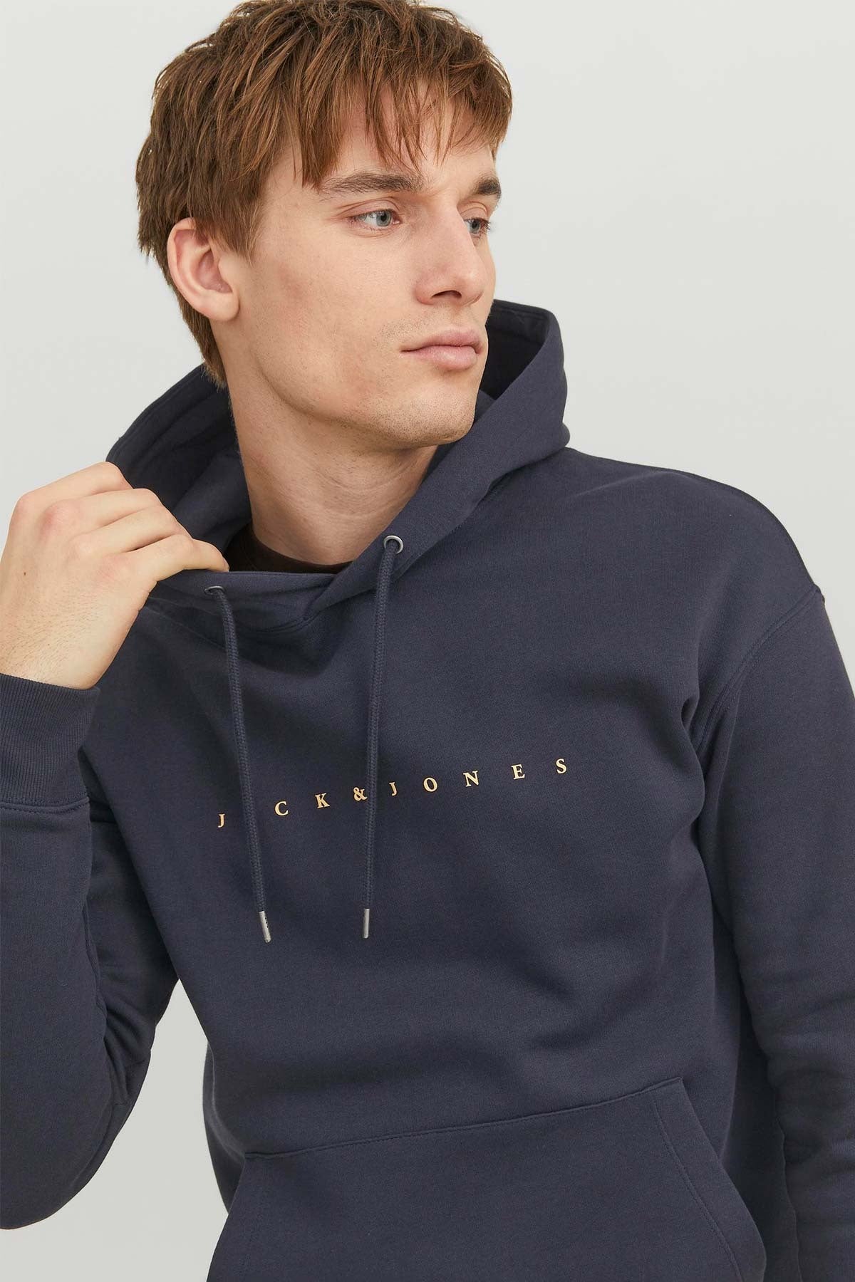 Kadın Kabartma Baskili Kapüsonlu Sweatshirt - Star - 12233972 - BS