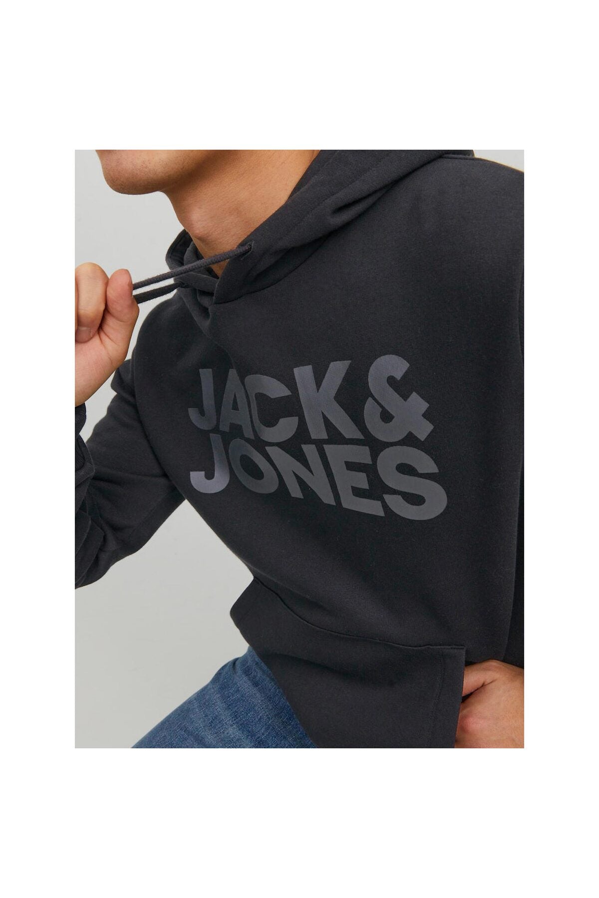 Tunnelzug, Kängurutasche ve Label-Print ile Kapuzenpullover CORP Kapüşonlu Üst