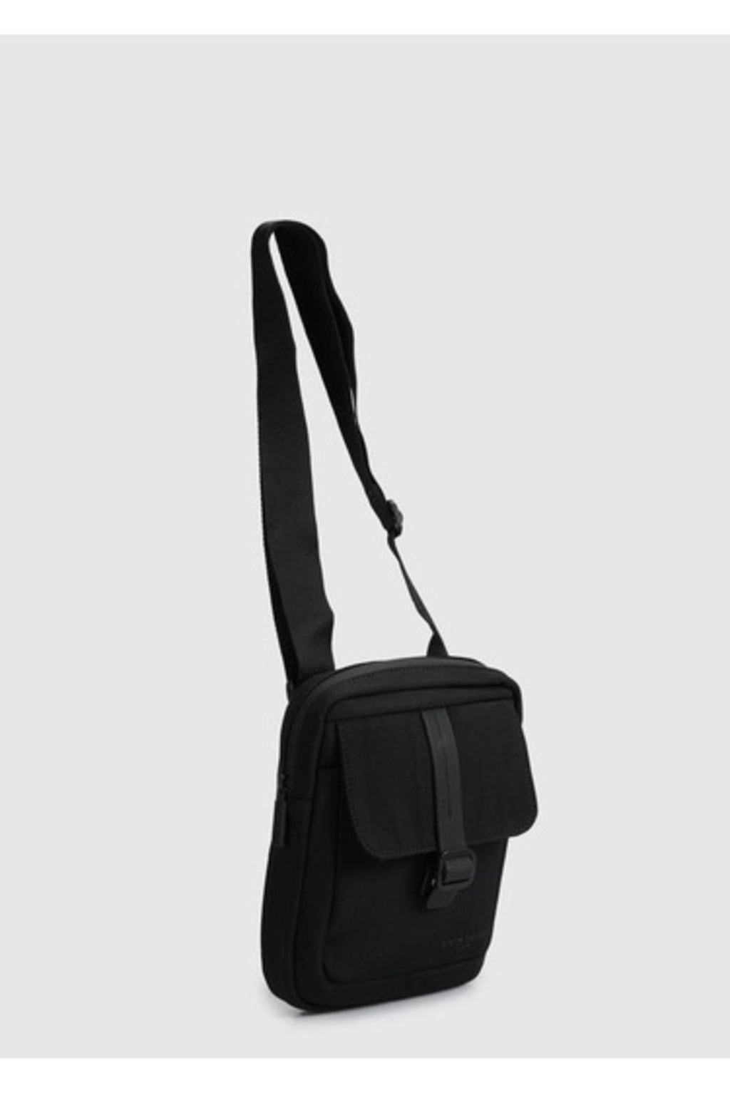 Siyah Ayarlanabilir Omuz Kordonlu Dört Cepli Erkek El Çantası - Portföy Çanta - Clutch 01PC00102