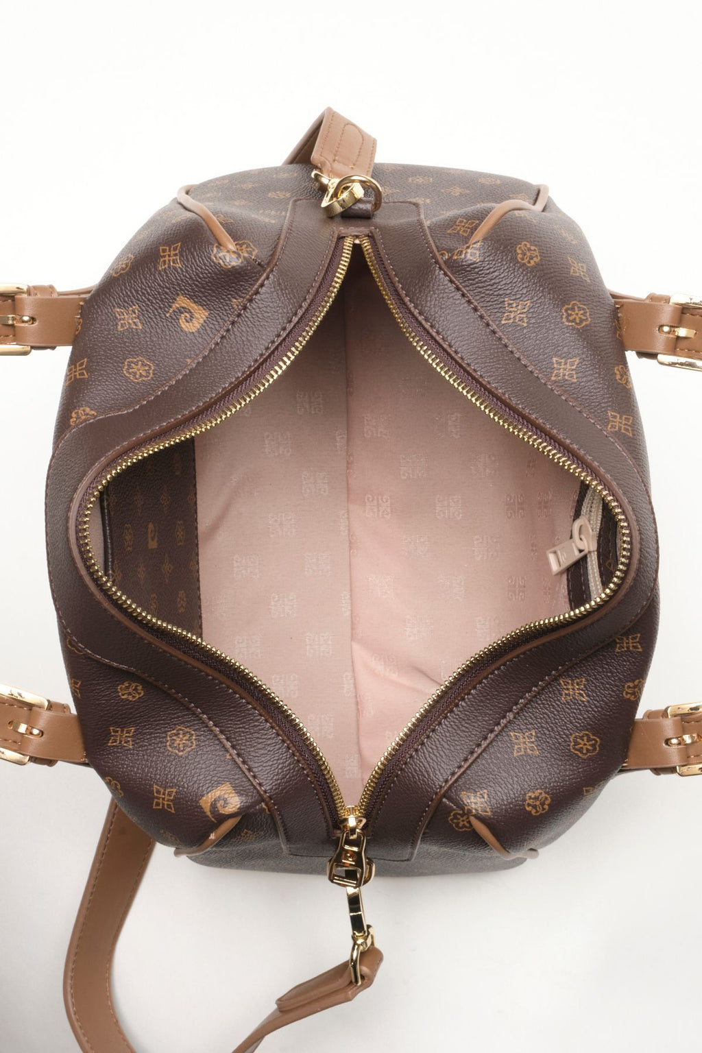 Kahve Monogram Kadın Omuz Çantası 05PO22Y1532