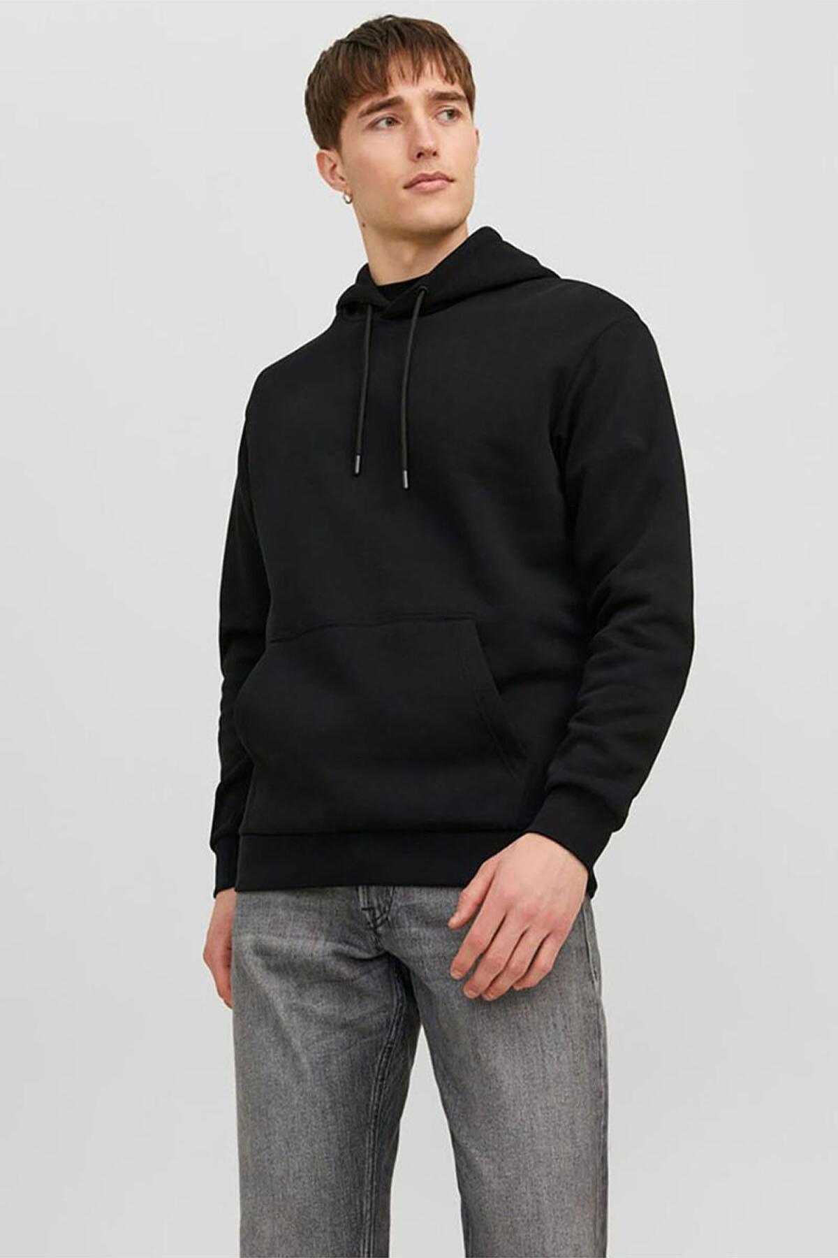 12249340 Jjebradley Sweat Hood Noos Erkek Hoodie Sweatshirt