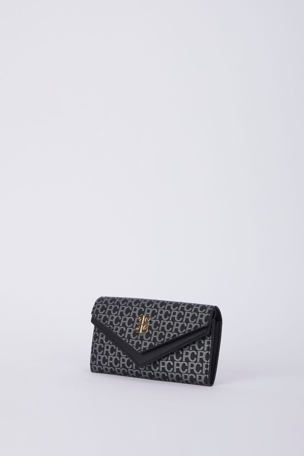 Küçük Alfabe Siyah Kadın Portföy & Clutch Çanta 06PO23K1419