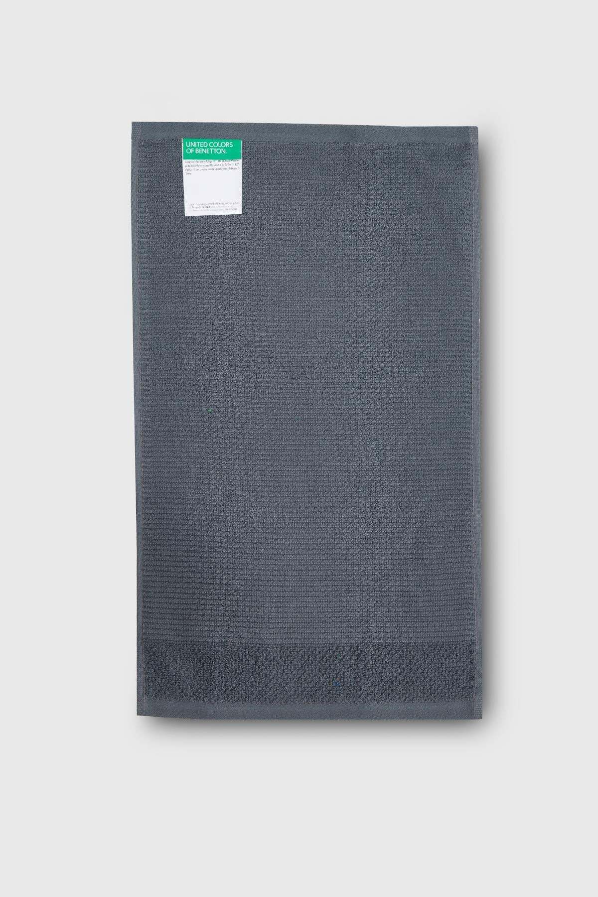 Be-0828-Dgy %100 Pamuk Koyu Gri 50X90 Cm El Havlusu