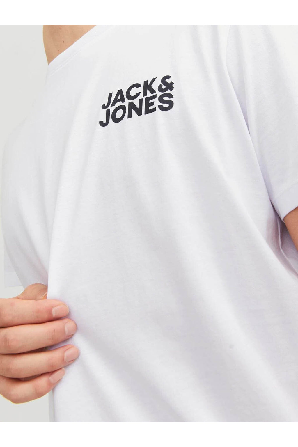 Jjecorp Logo Tee S Beyaz Siyah Erkek T-Shirt 12151955