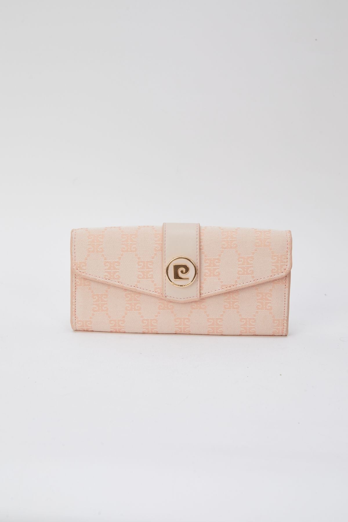 Pudra Monogram Kanvas Çıtçıtlı Uzun Kadın Cüzdan