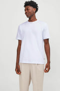 Jjeurban Edge Tee Ss O-Neck Beyaz Erkek T-Shirt 12254412