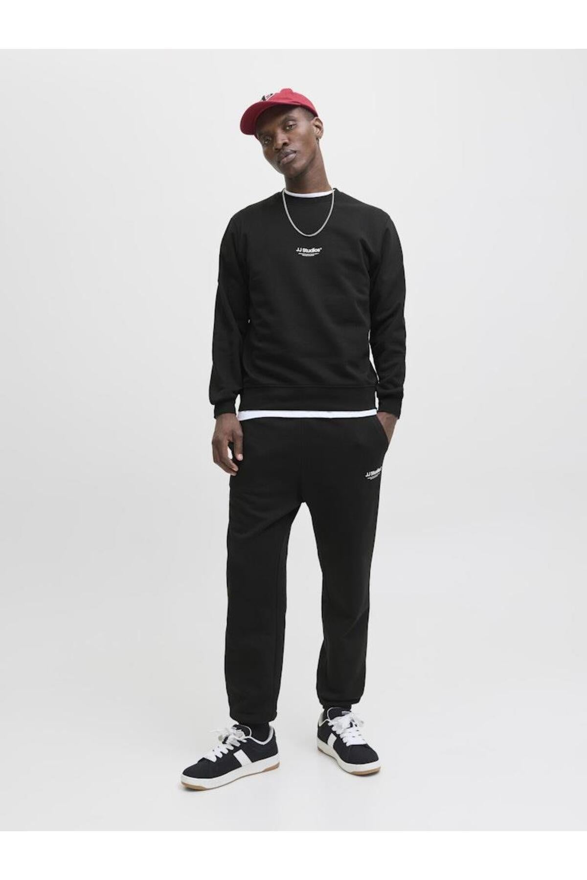 JJESOHO Sweat Crew Neck NOOS – Bisiklet Yaka Basic Erkek Sweatshirt, Rahat Günlük Model