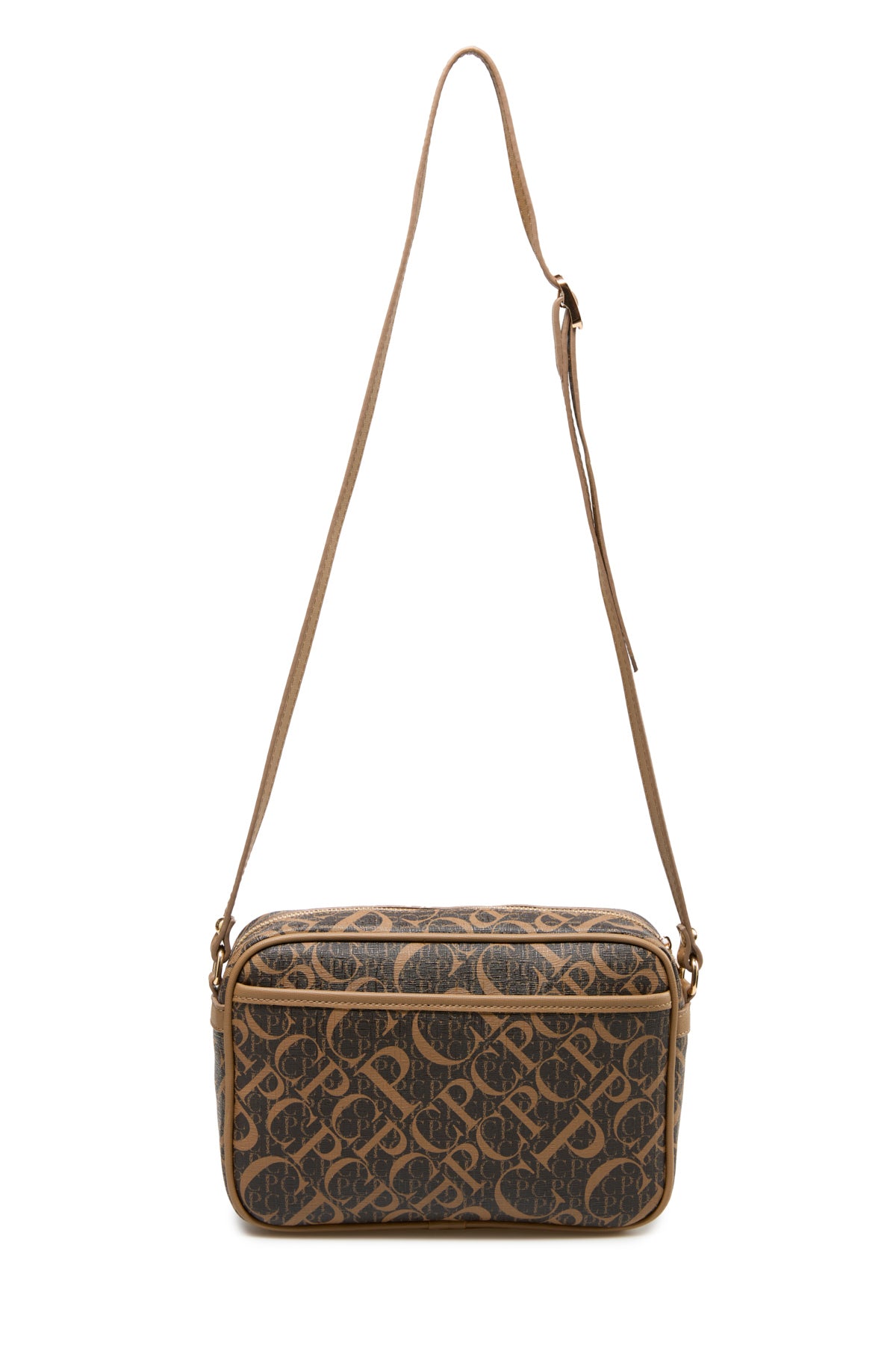 Monogram Kahve Kadın Çapraz Omuz Çantası 05PO25Y2514