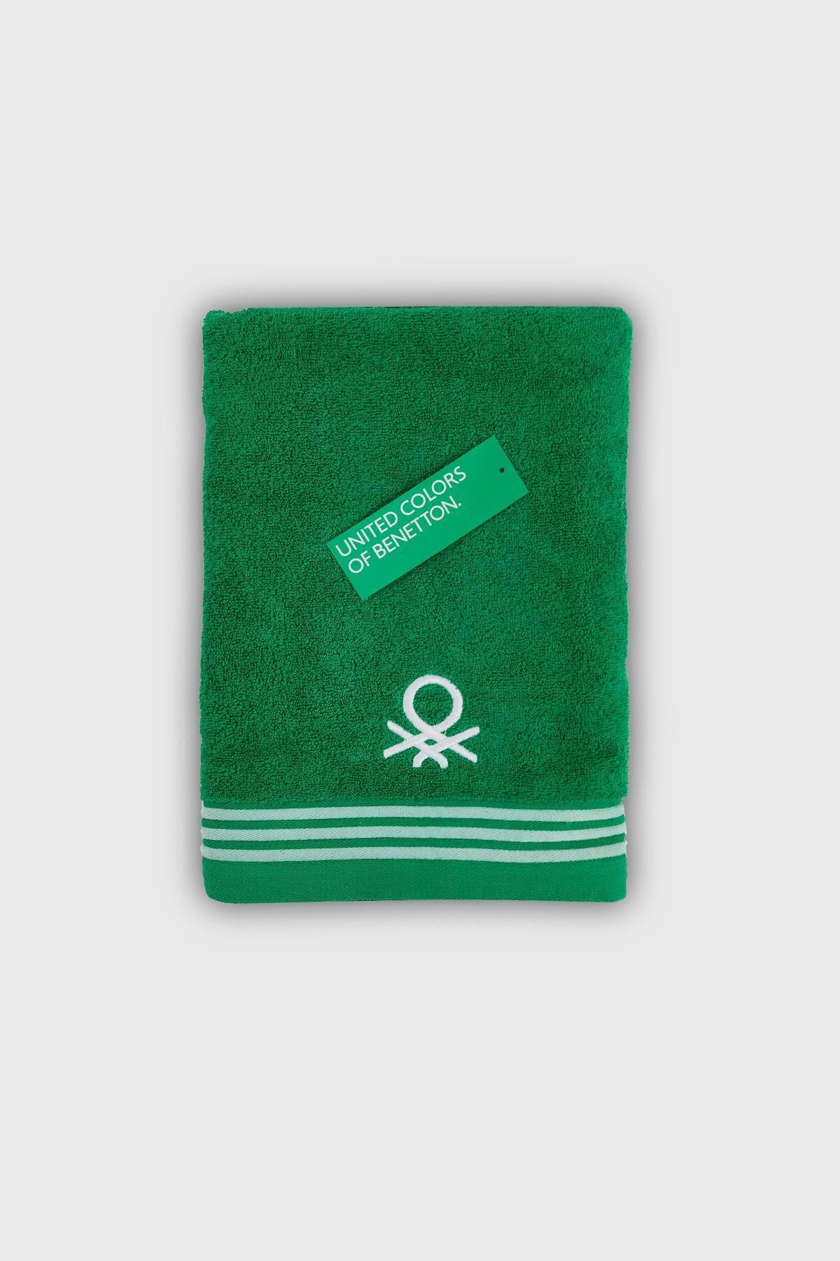 Be-0840-Gr %100 Pamuk Yeşil 70X140 Cm Banyo Havlusu