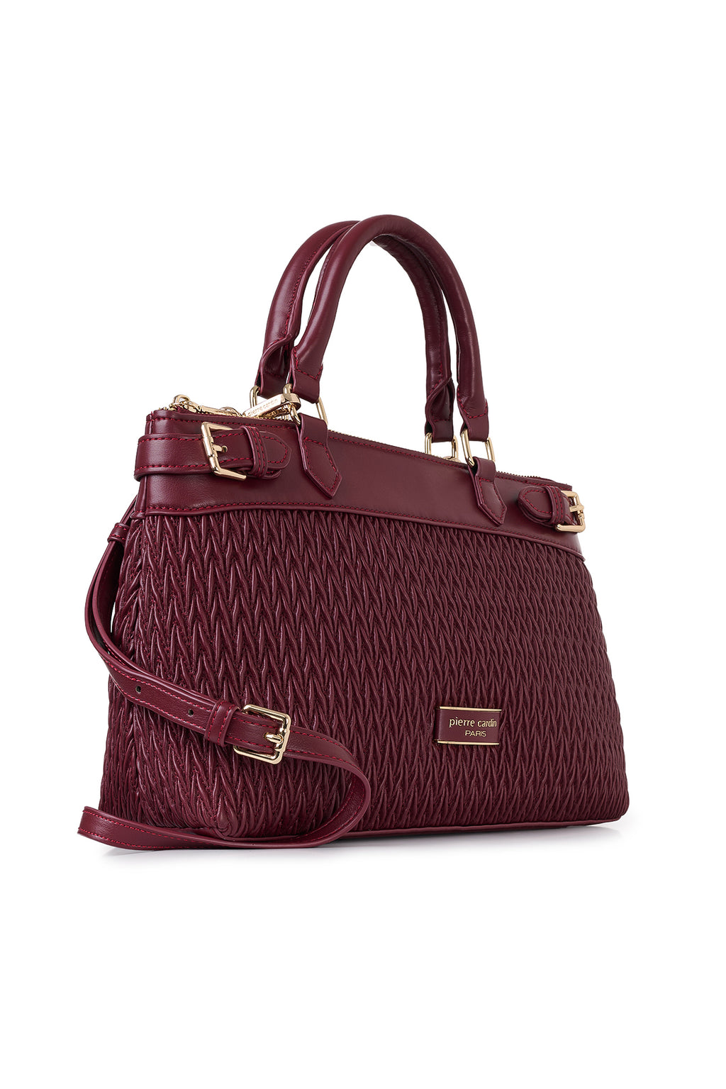 Limited Edition Bordo Fermuar Kapamalı Çıkarılabilir Askılı Kadın Omuz Çantası 05PC25K10121